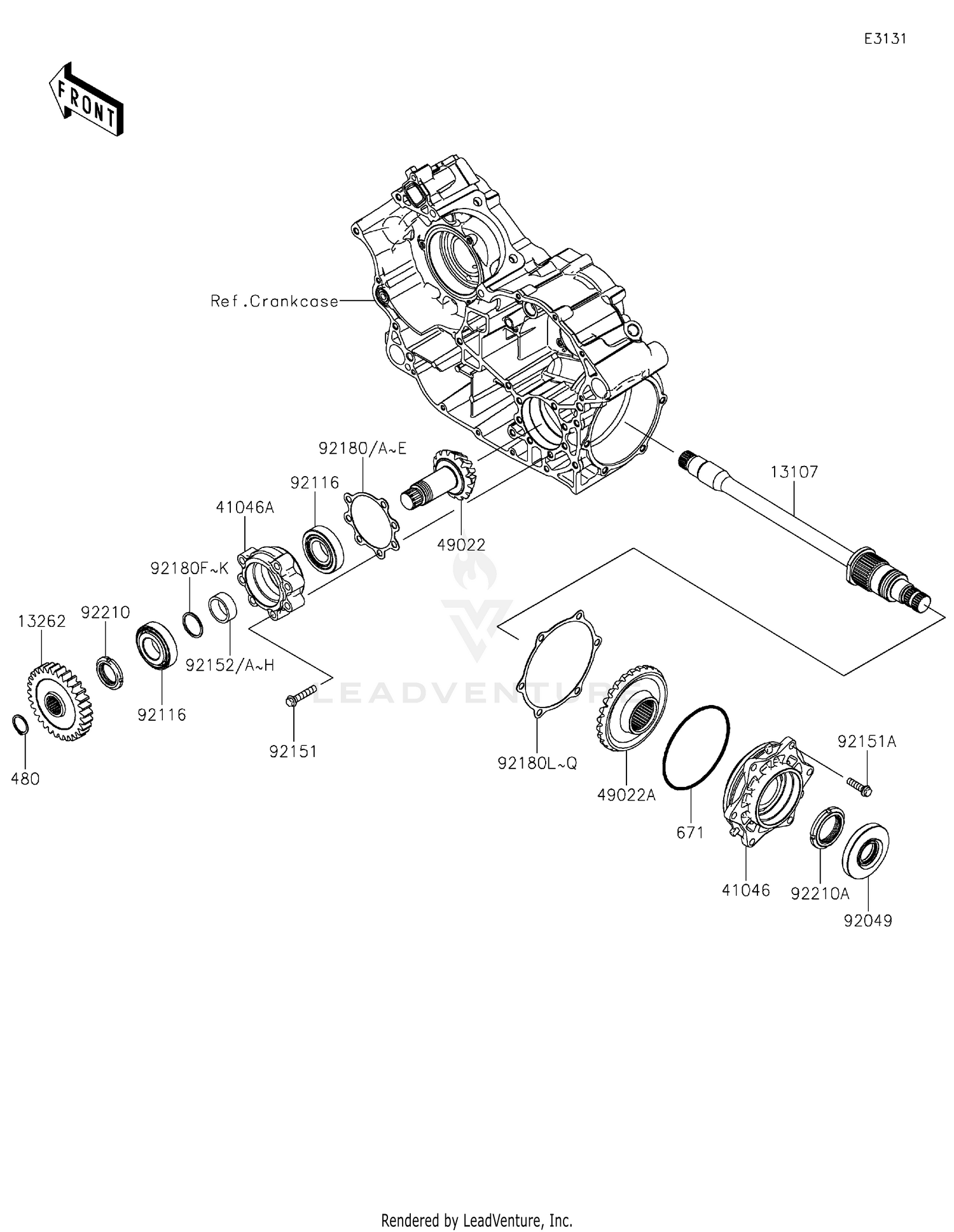 Front Bevel Gear 2