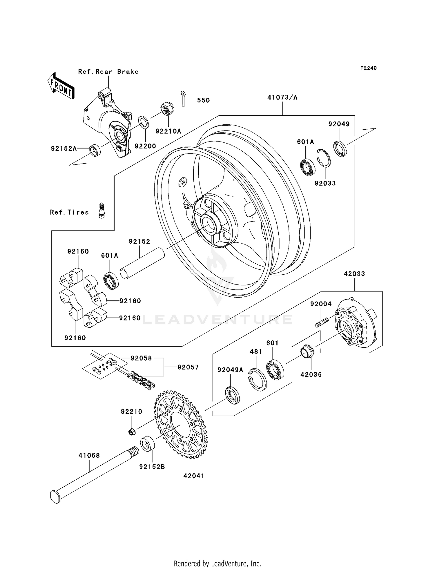 REAR WHEEL/CHAIN