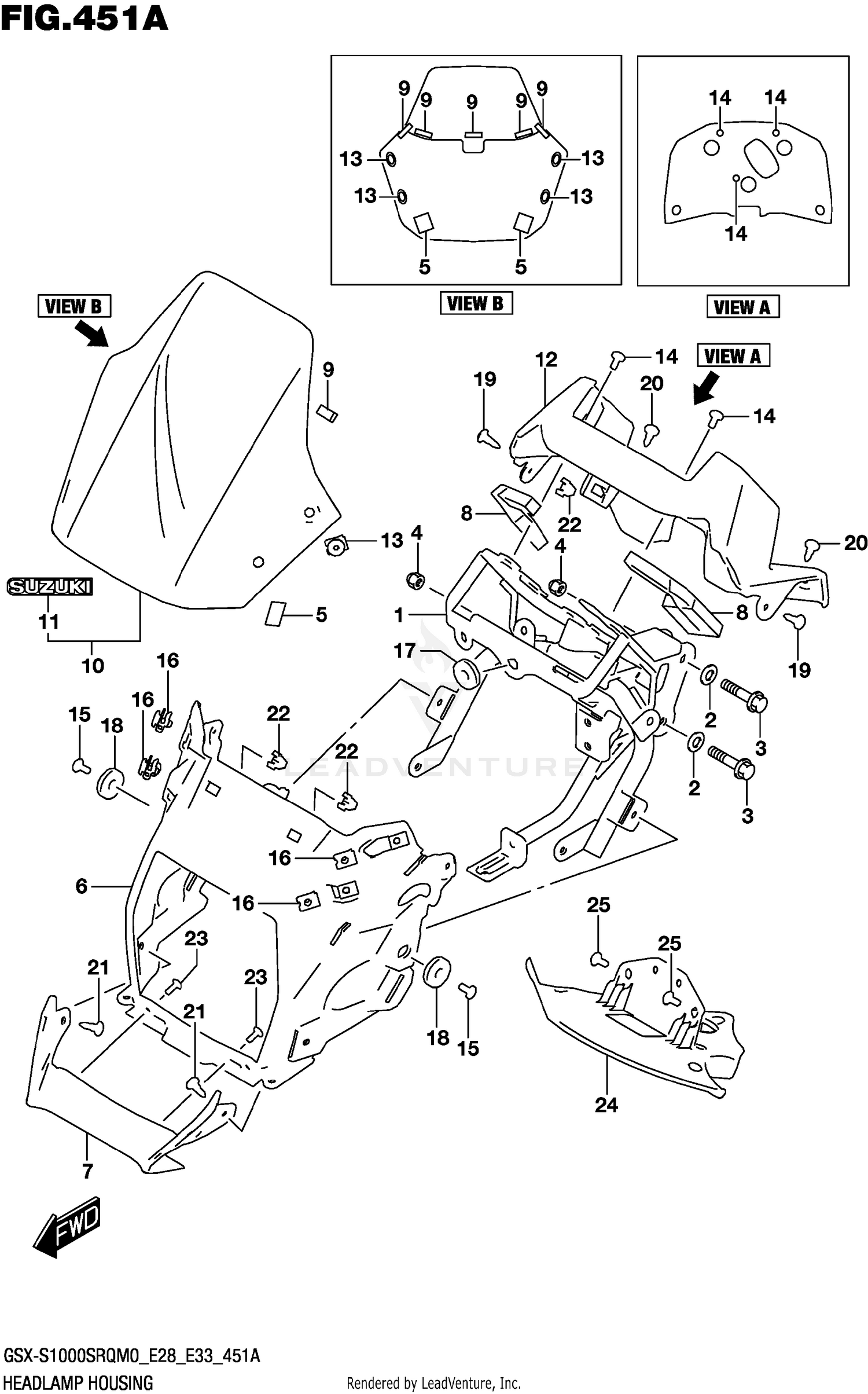 HEADLAMP HOUSING