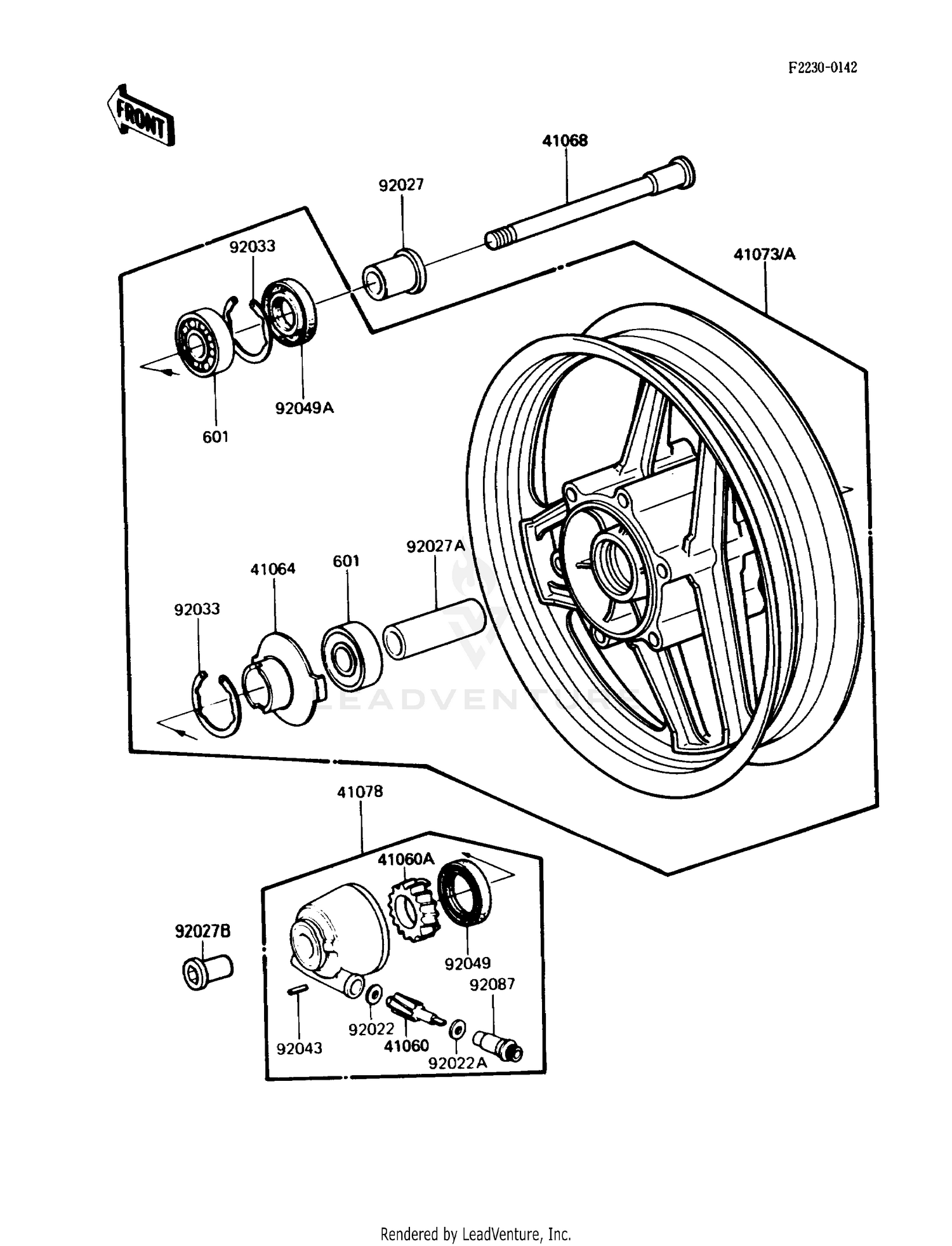 REAR WHEEL (DL650A L1 E33)