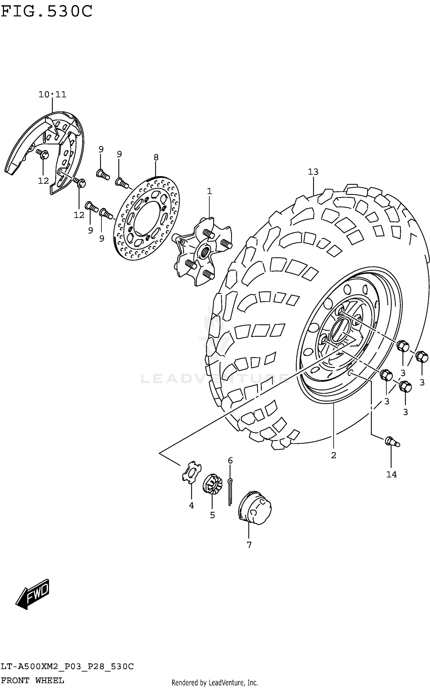SPEEDOMETER (LT-A500XPM2 P28)