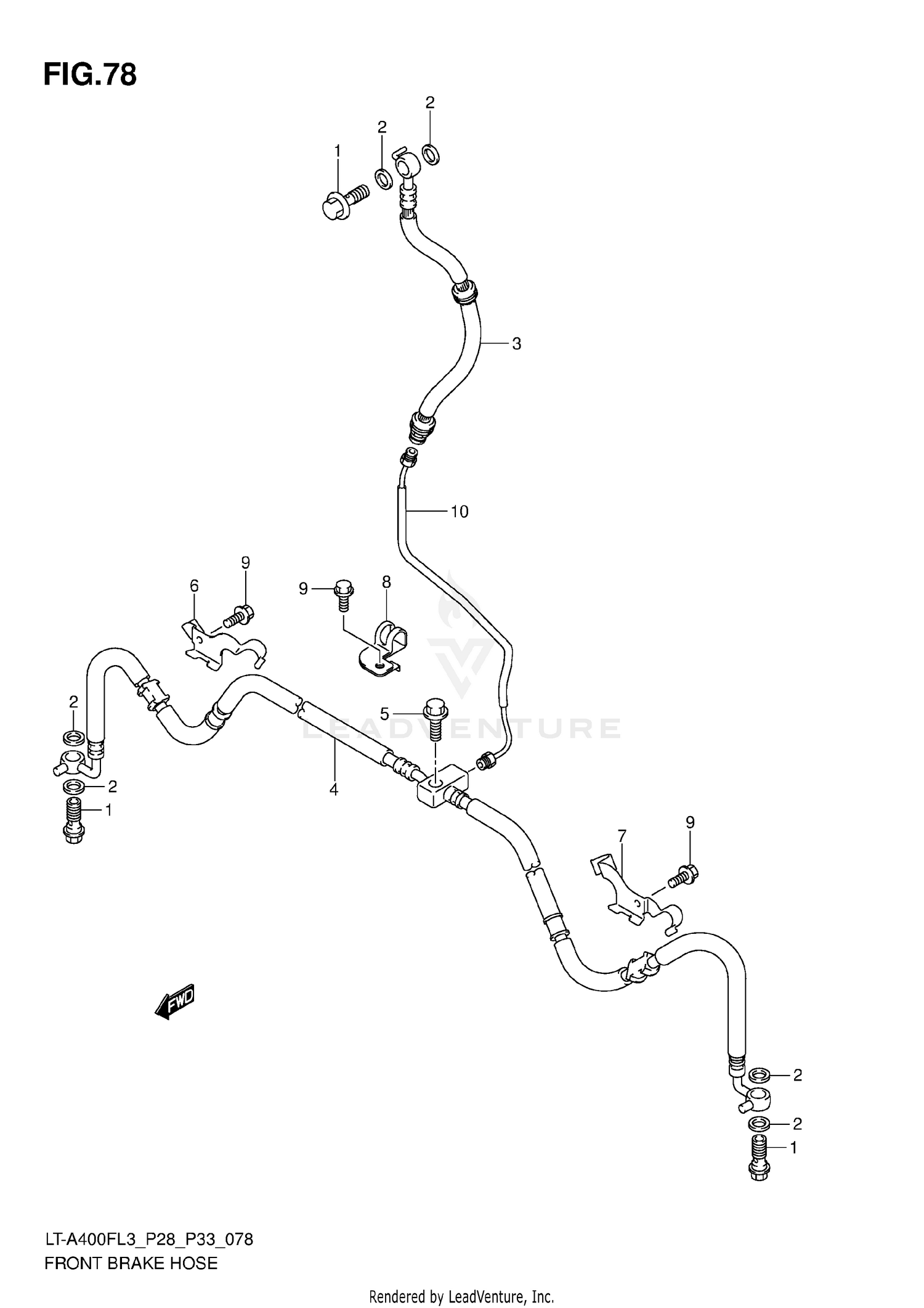 FRONT BRAKE HOSE