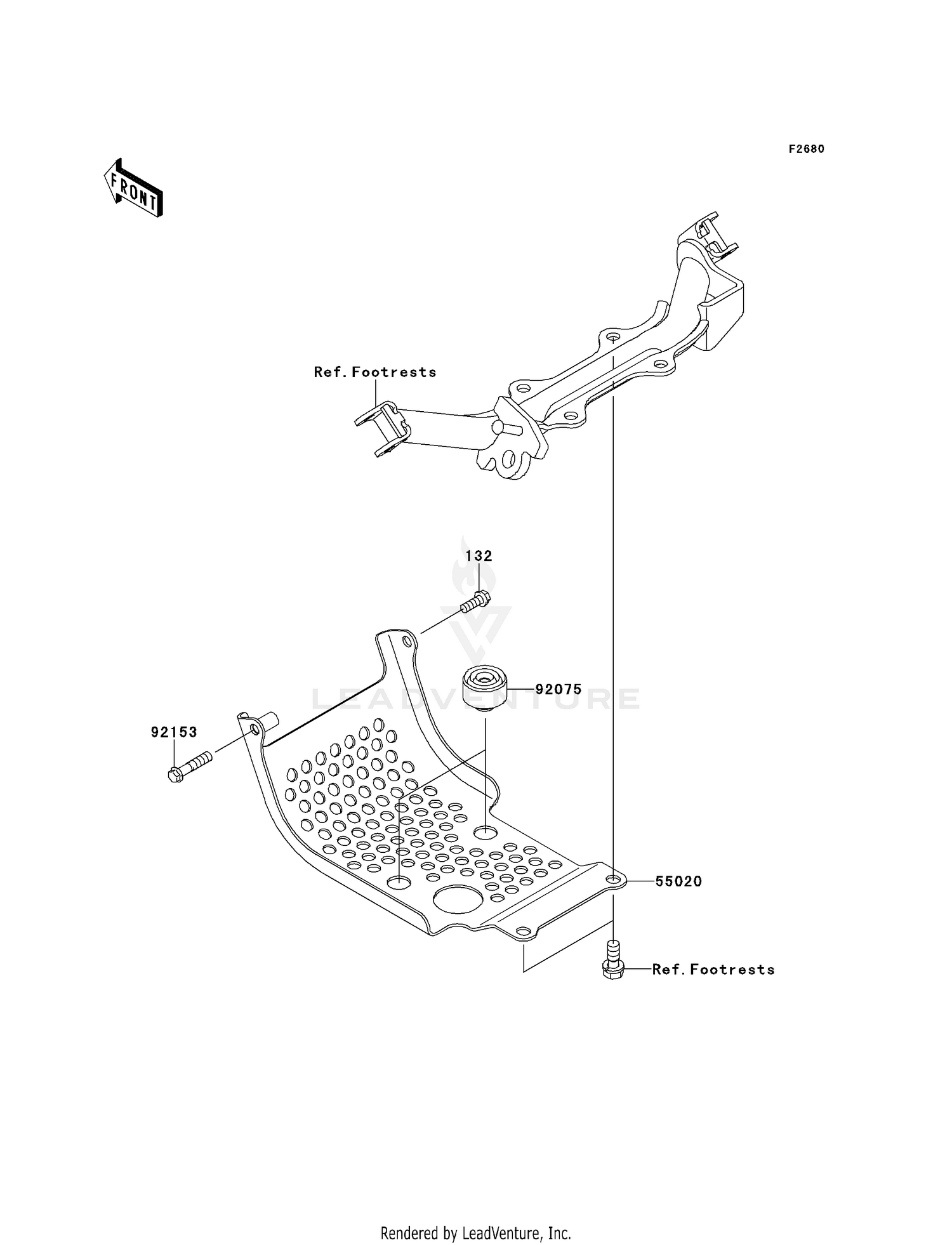 SHIFT LEVER (LT-A400FL5 P33)