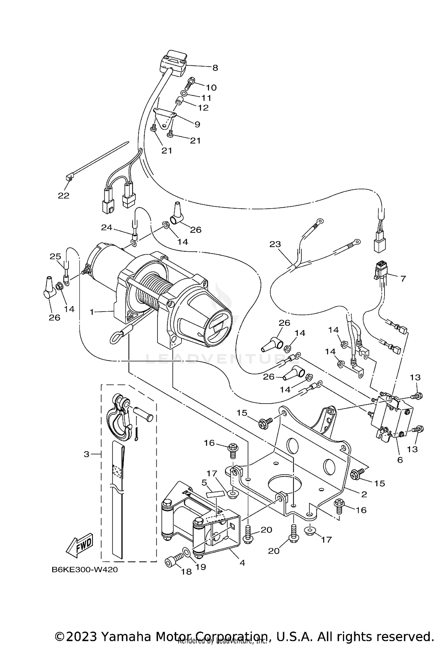 REAR SWINGING ARM (MODEL K)