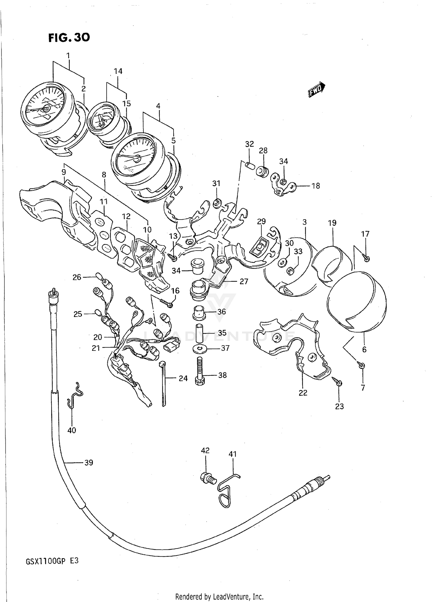 FRONT CALIPER (DR-Z125LL6 E28)