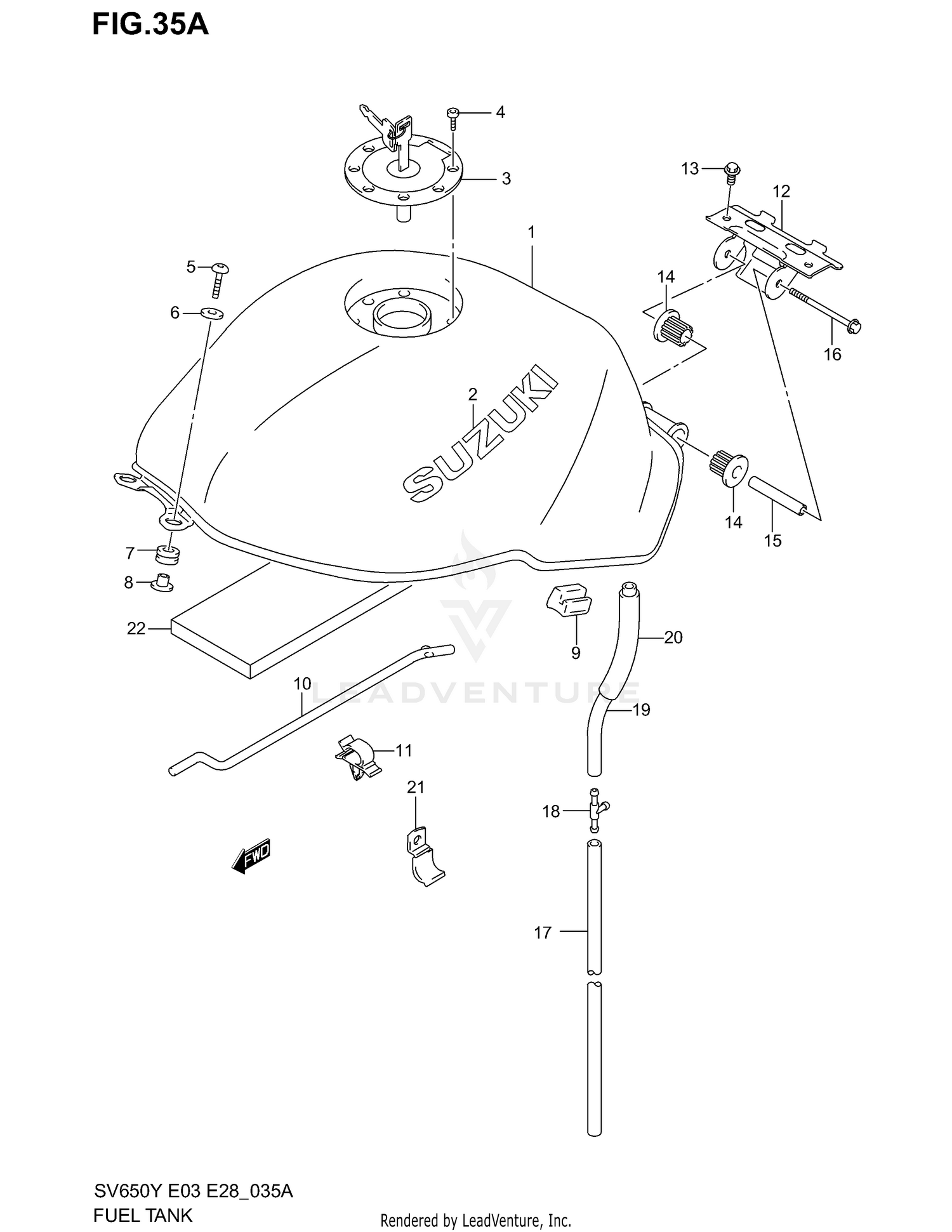 FUEL TANK (MODEL Y)