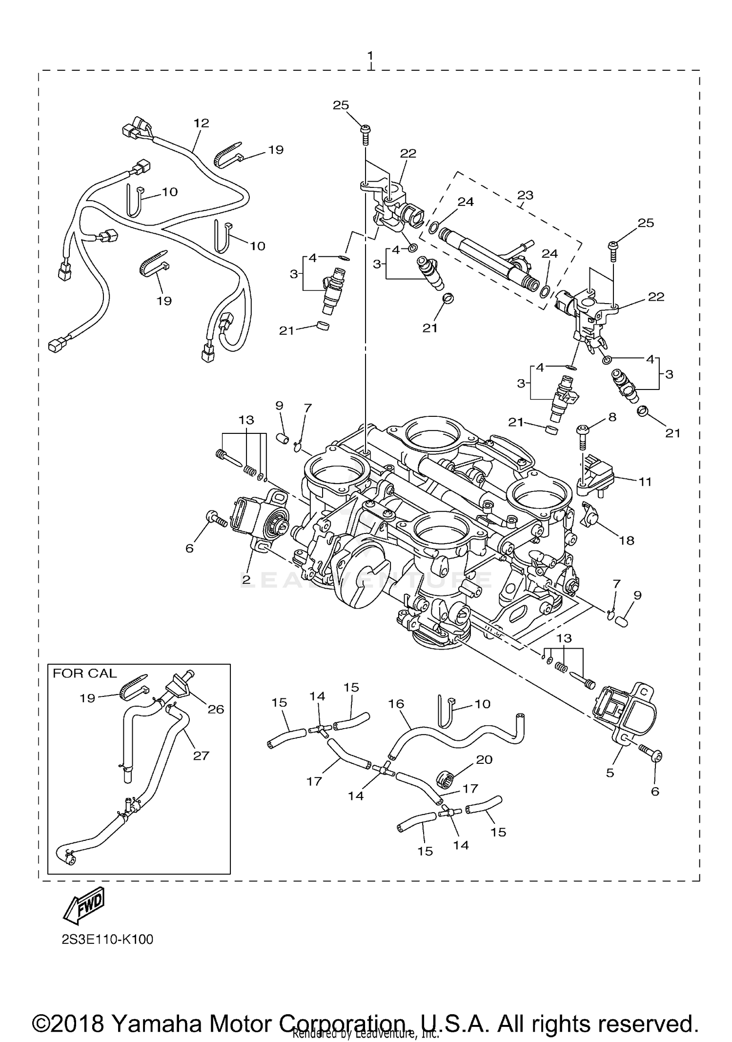 FRONT FORK DAMPER (VL1500TL9 E33)