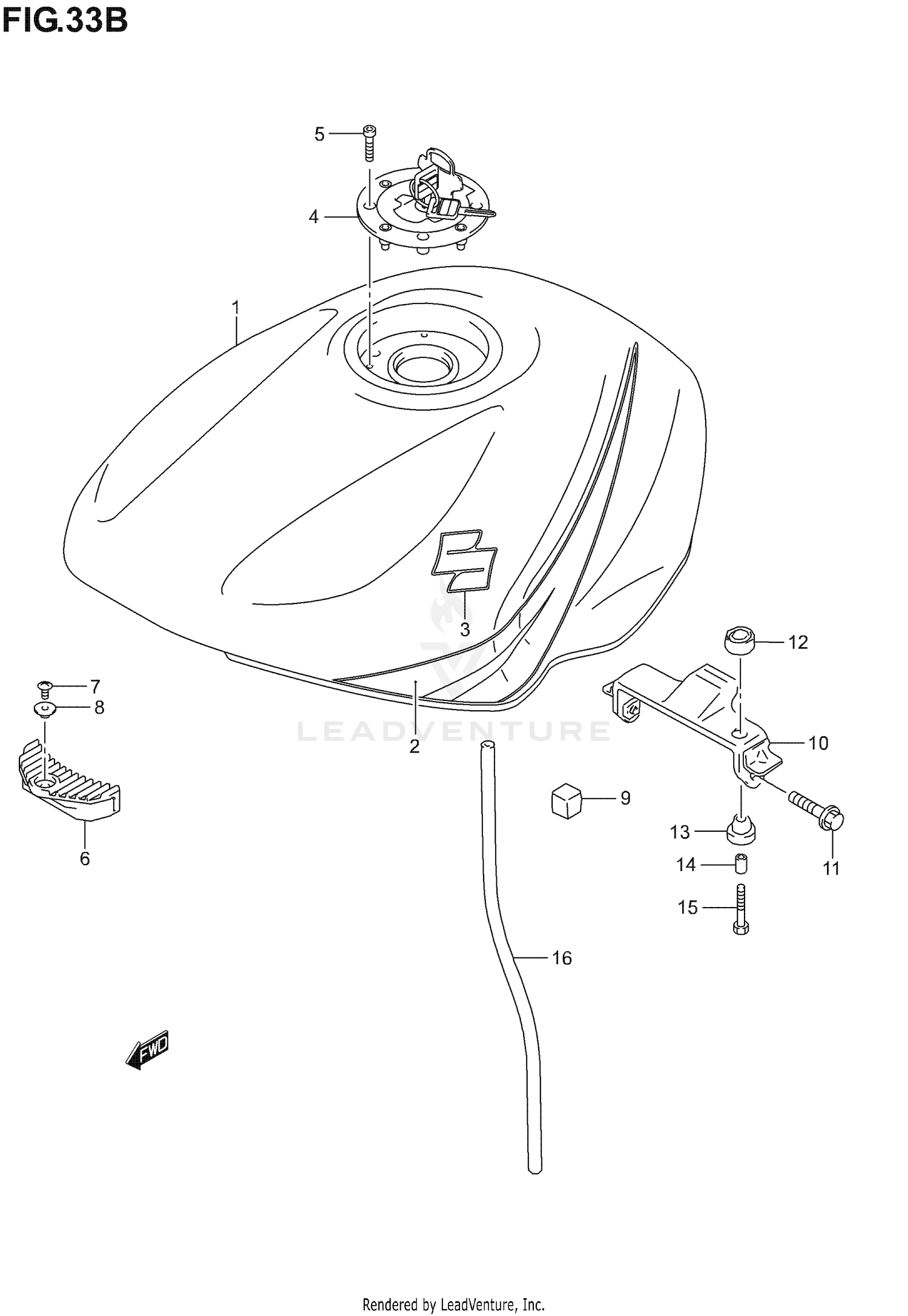FUEL TANK (MODEL K5)