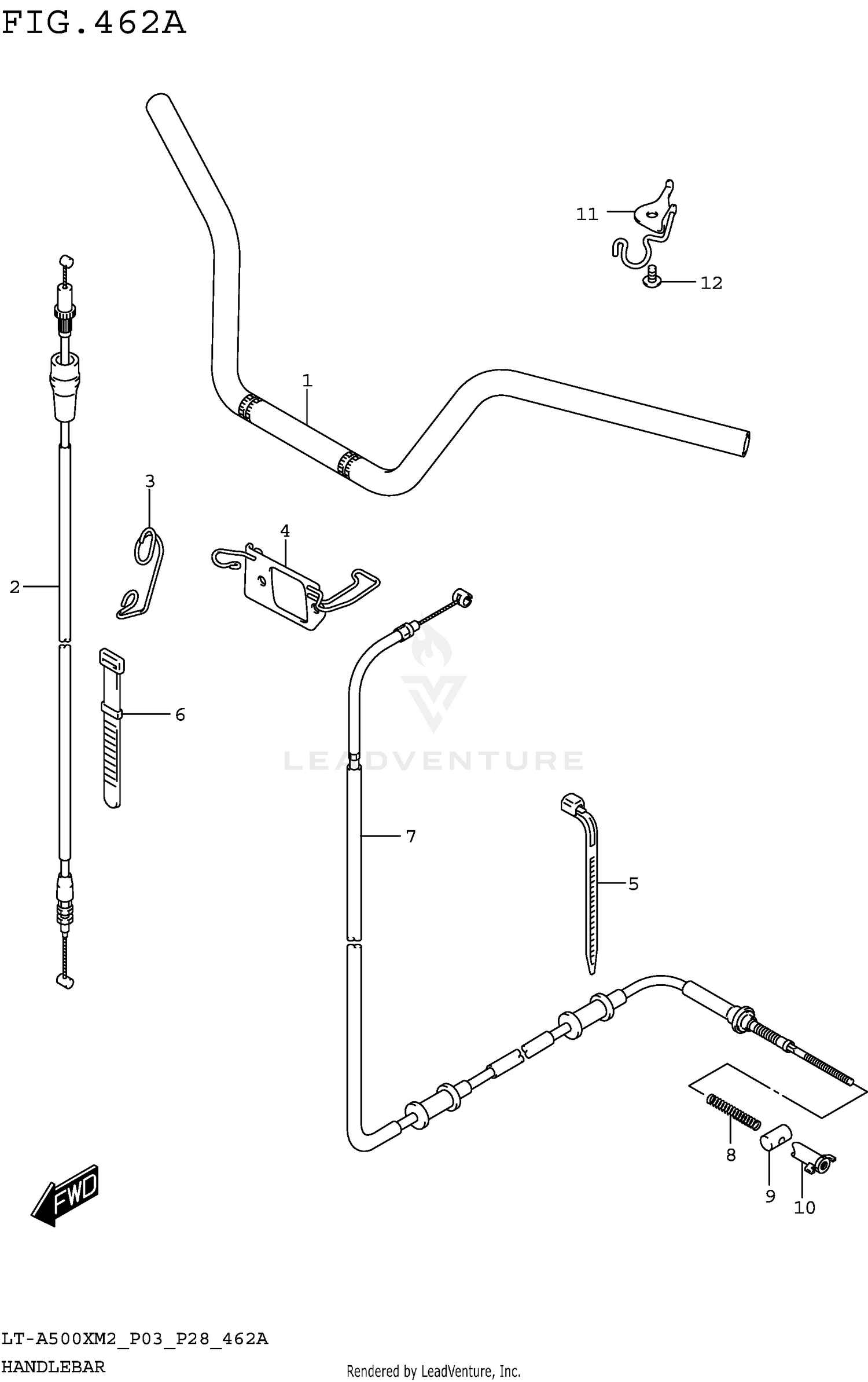 HANDLEBAR (LT-A500XM2 P03)
