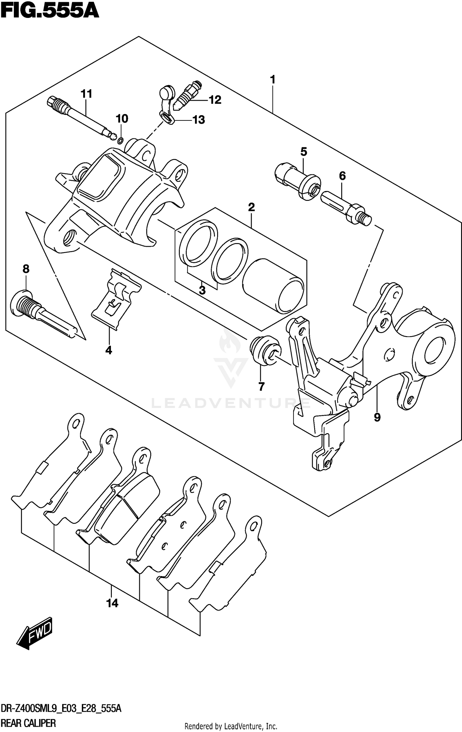 REAR CALIPER