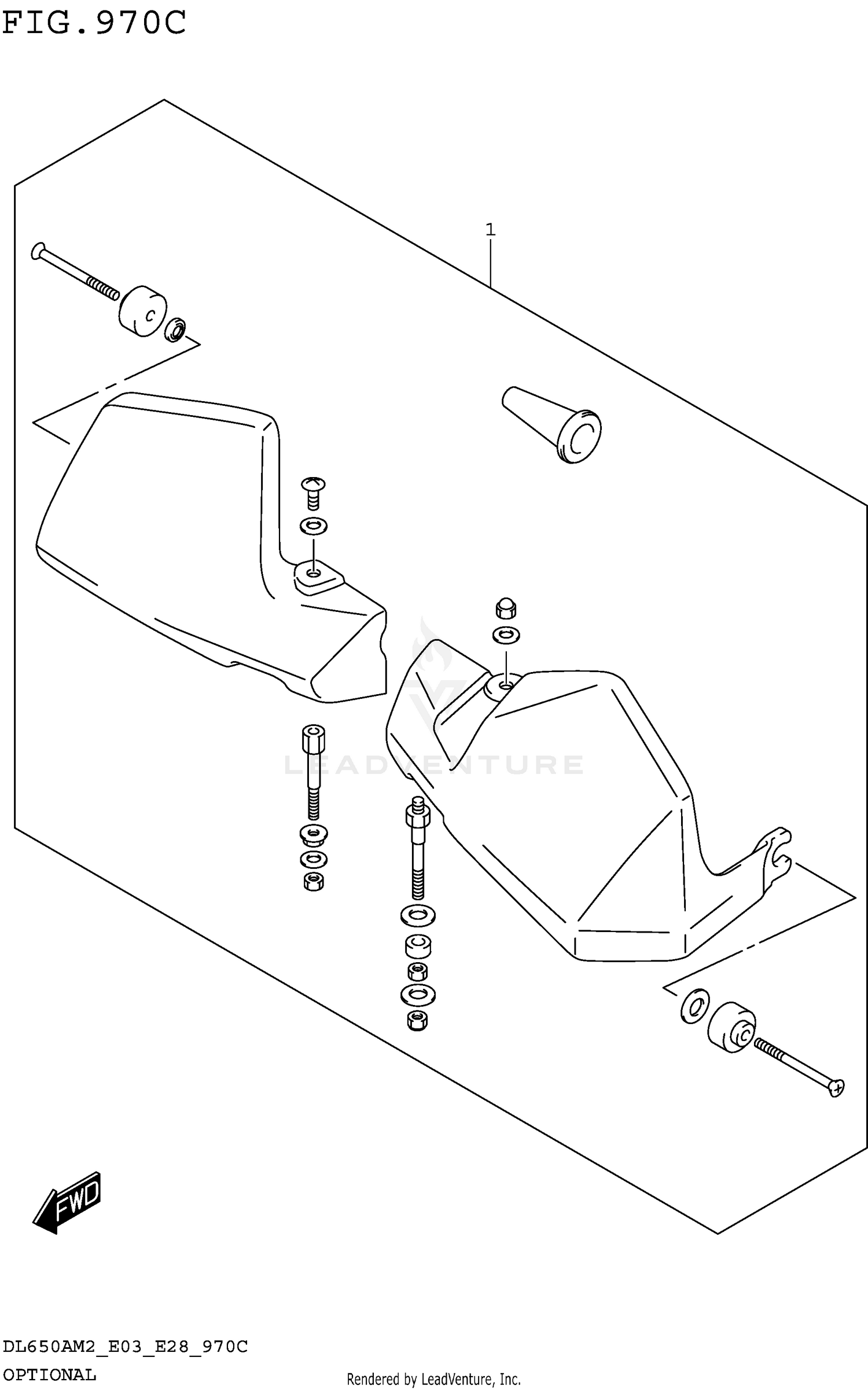 OPTIONAL (DL650AM2 E03:KNUCKLE COVER SET)