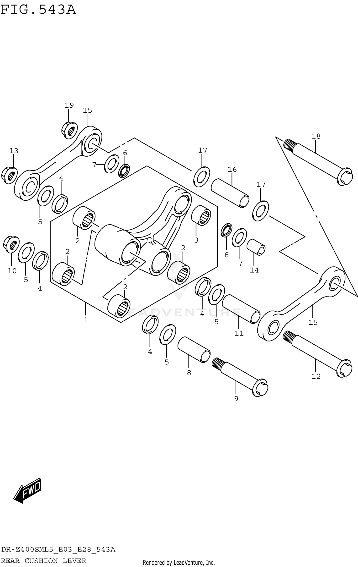 REAR CUSHION LEVER