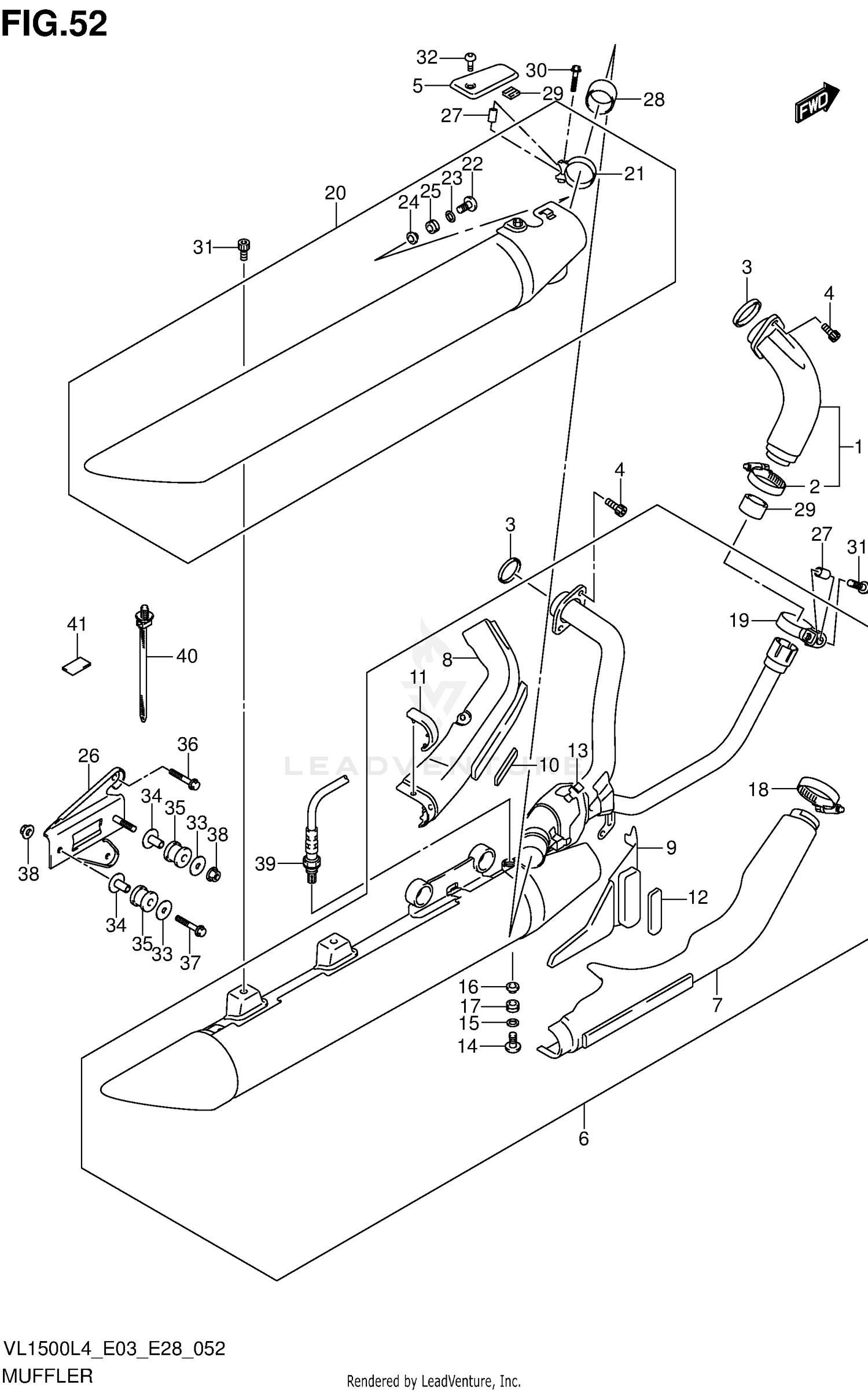 MUFFLER (VL1500BL4 E28)