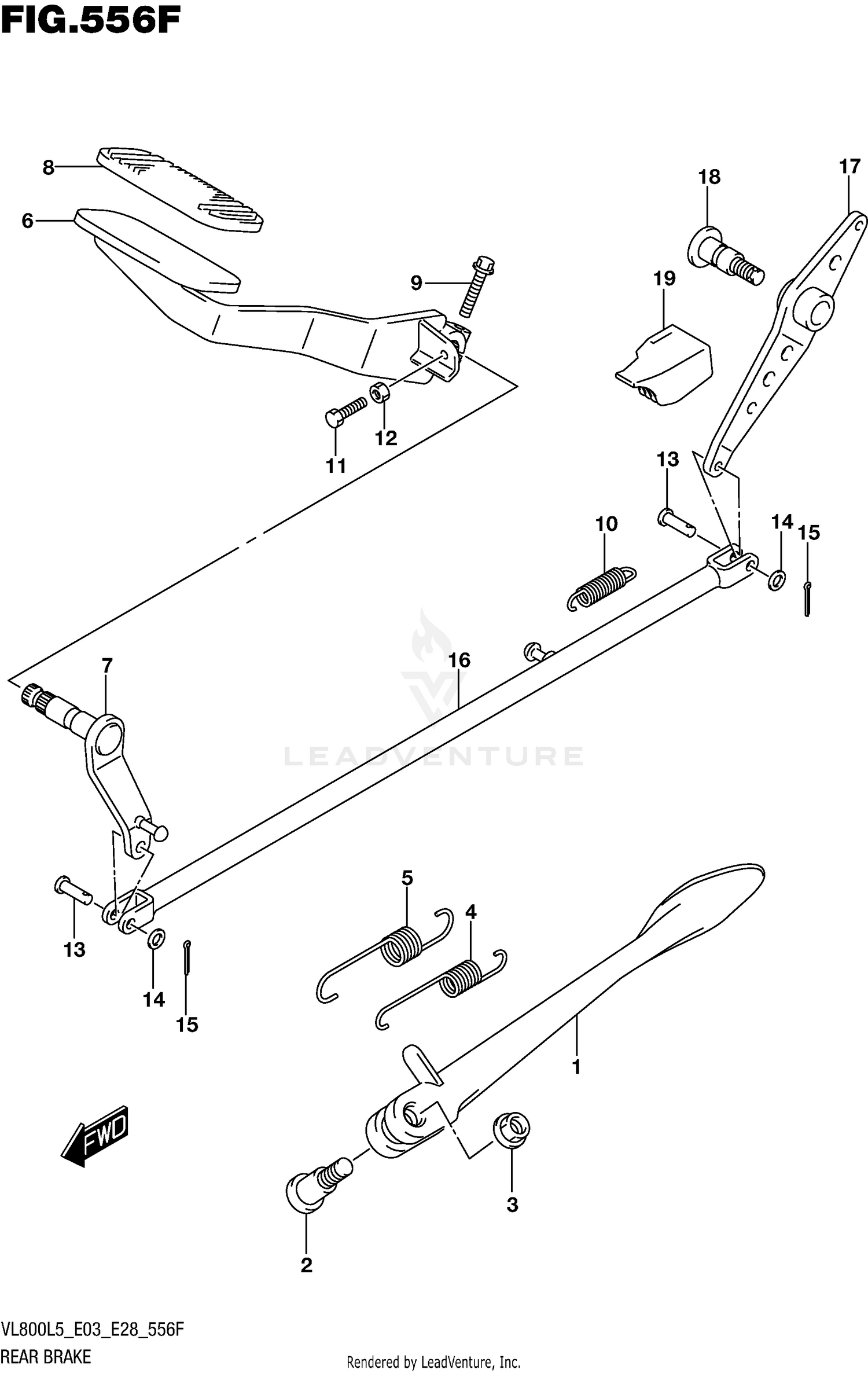 REAR BRAKE (VL800BL5 E28)