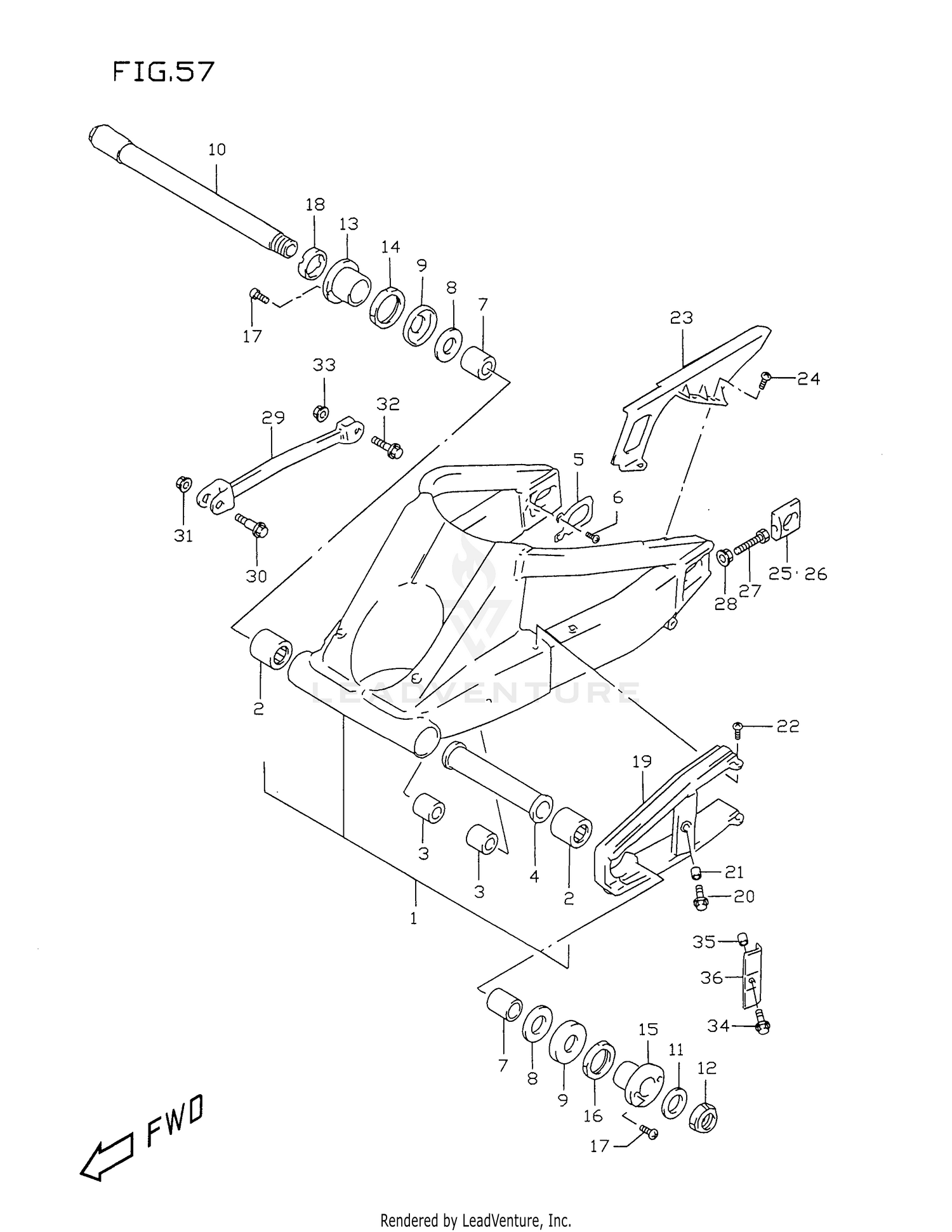 REAR SWINGING ARM