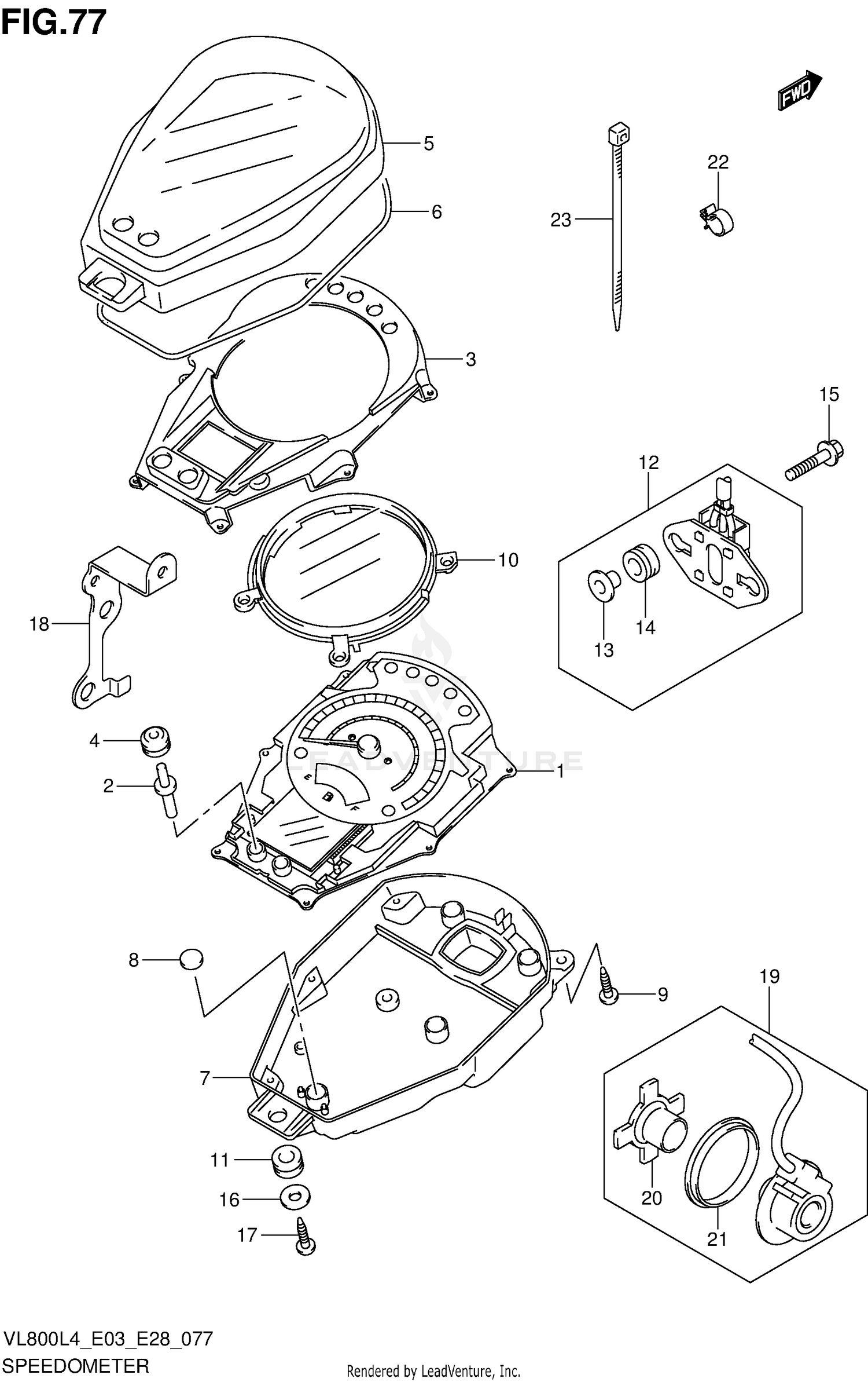SPEEDOMETER (VL800TL4 E33)
