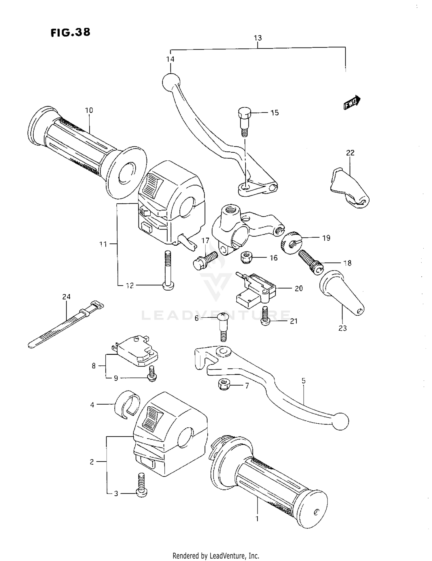 REAR CALIPER (MODEL K8/K9)