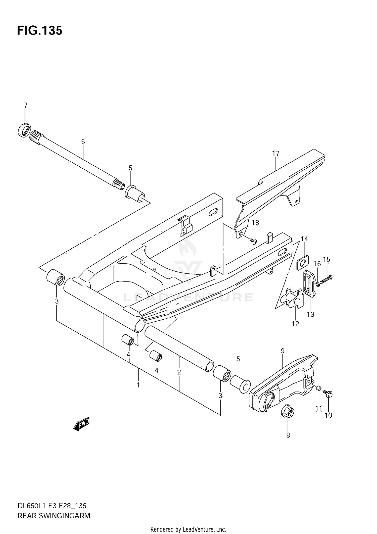 REAR SWINGING ARM