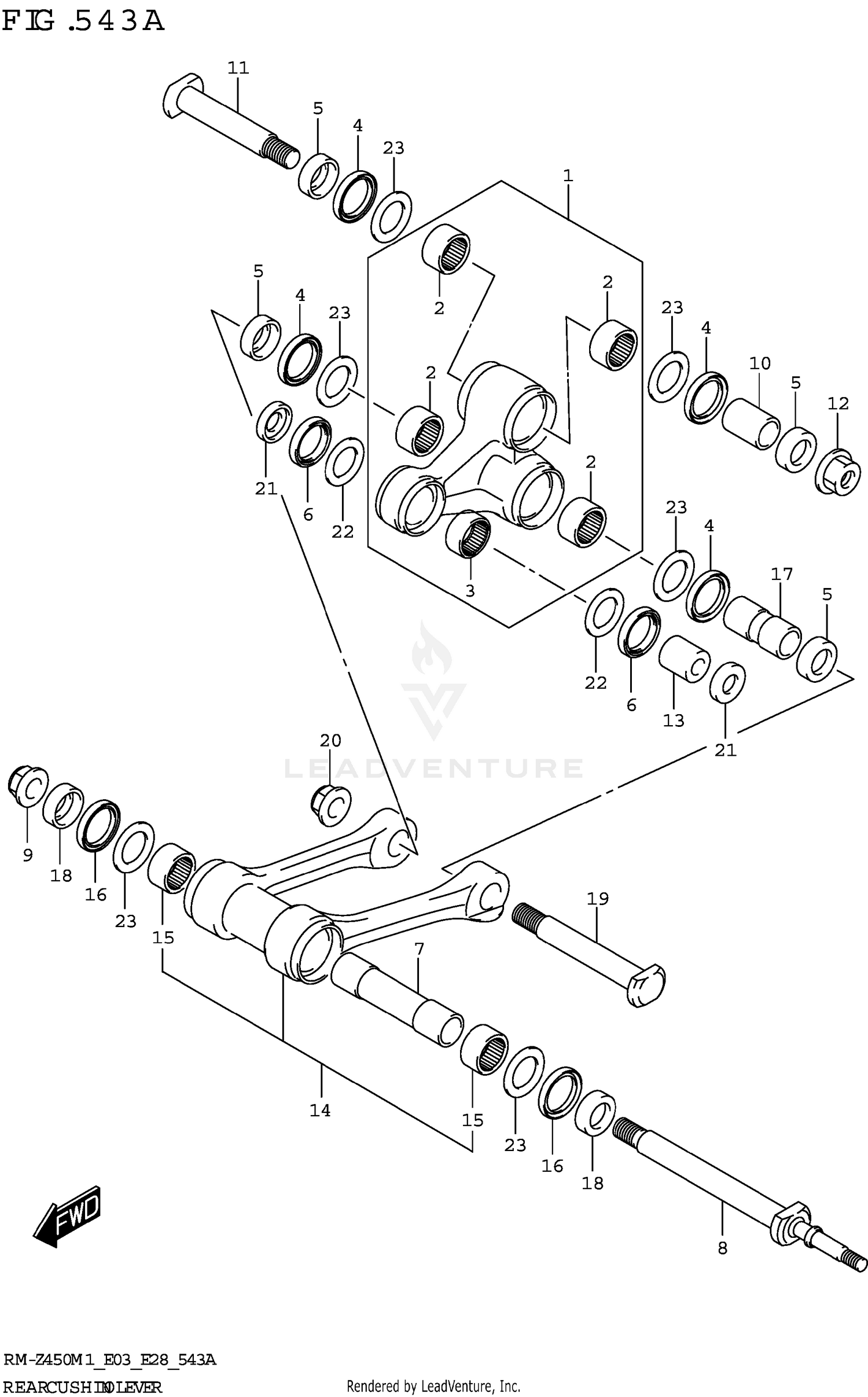 REAR CUSHION LEVER