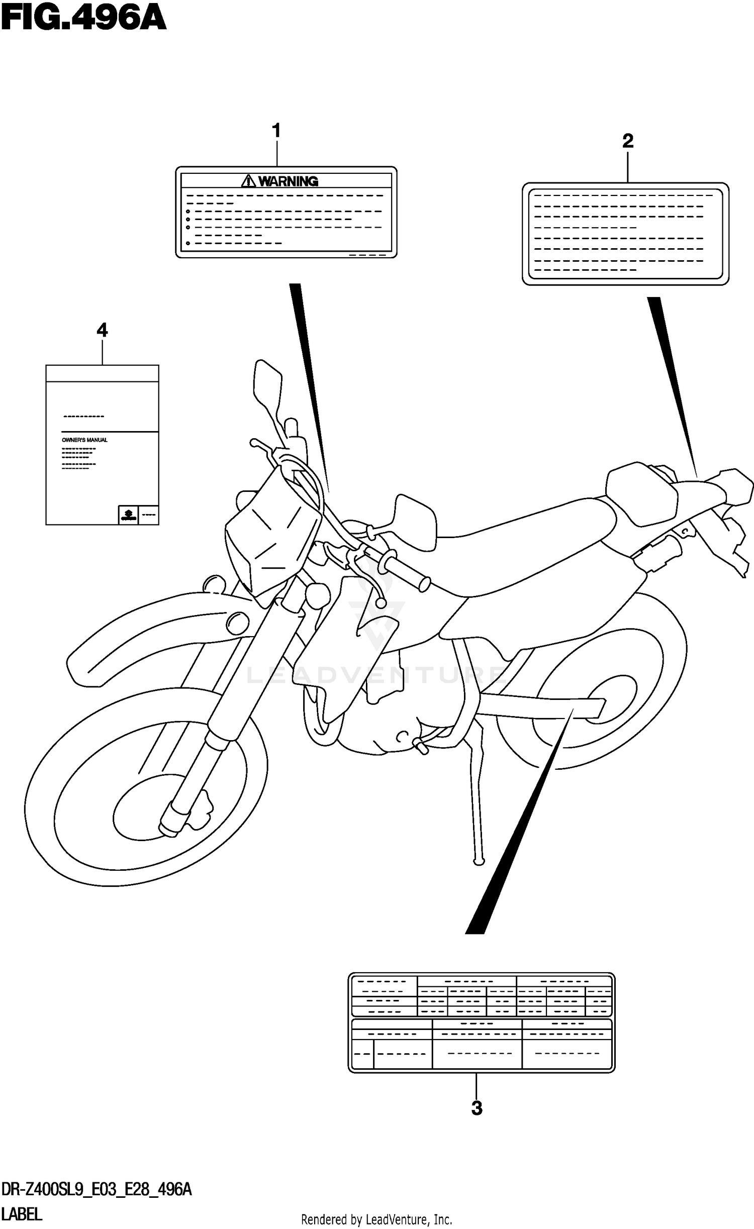 LABEL (DR-Z400SL9 E03)