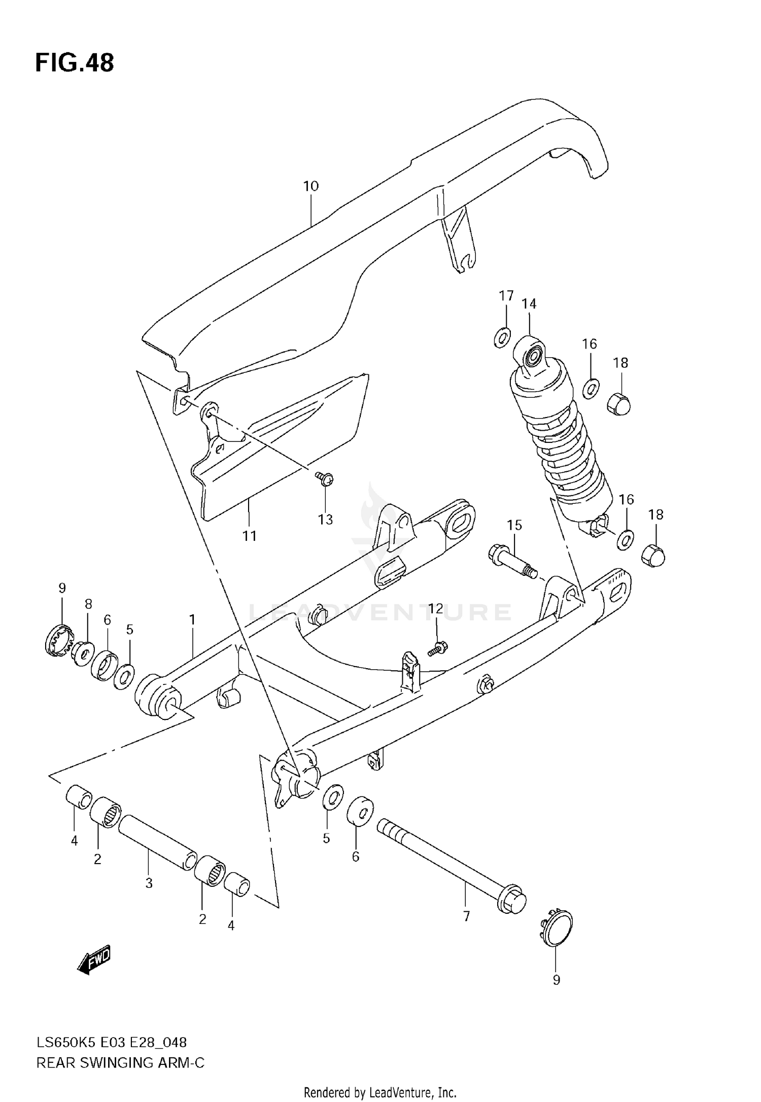 REAR SWINGING ARM