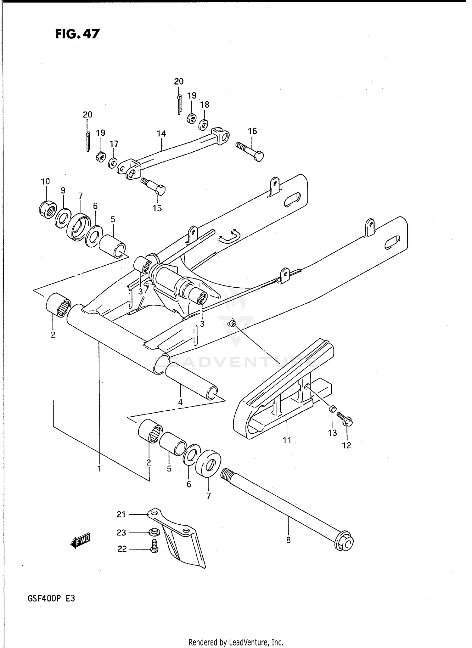 REAR SWINGING ARM