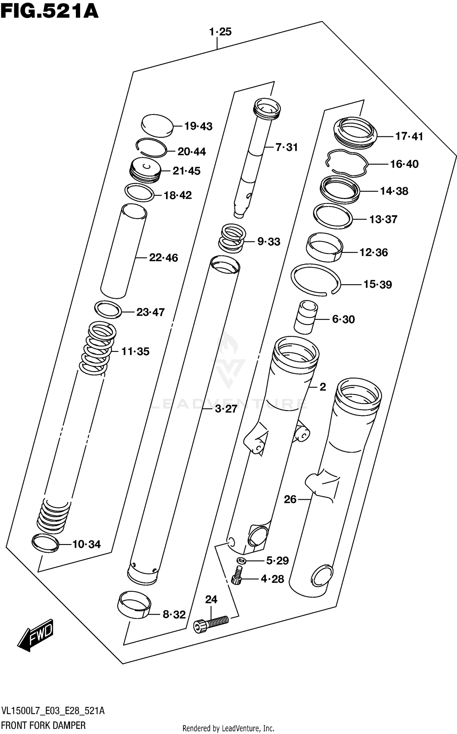 FRONT FORK DAMPER (VL1500BL7 E03)