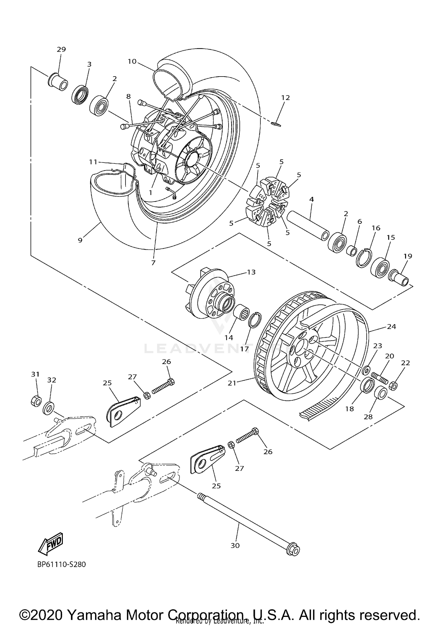 STEERING STEM (VL1500TL7 E28)