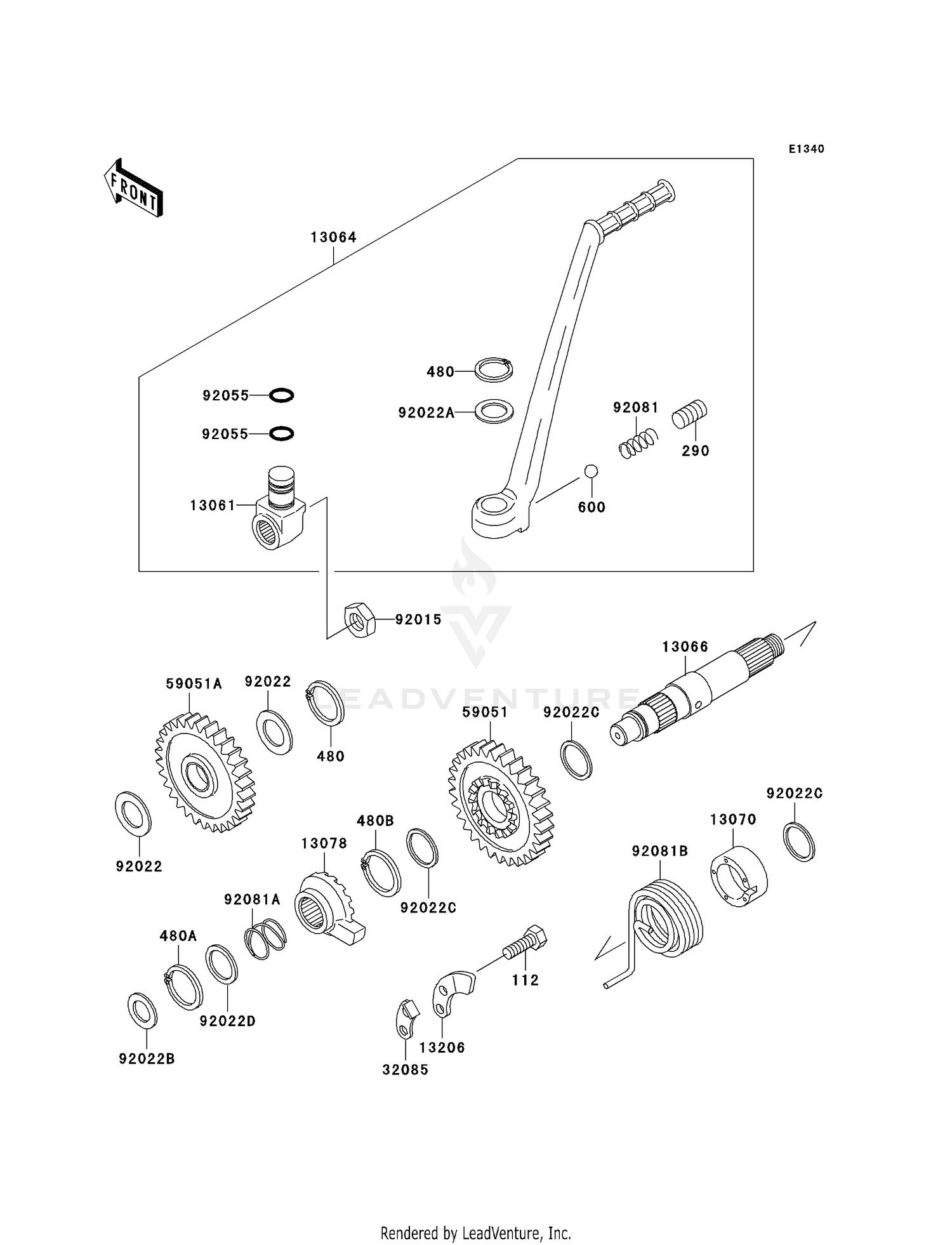 REAR CUSHION LEVER