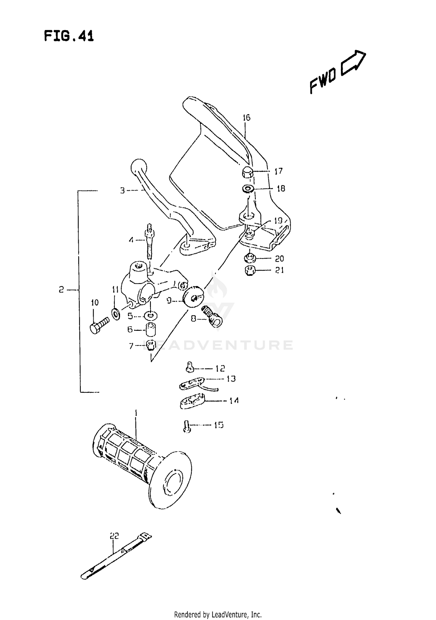 LEFT HANDLE LEVER