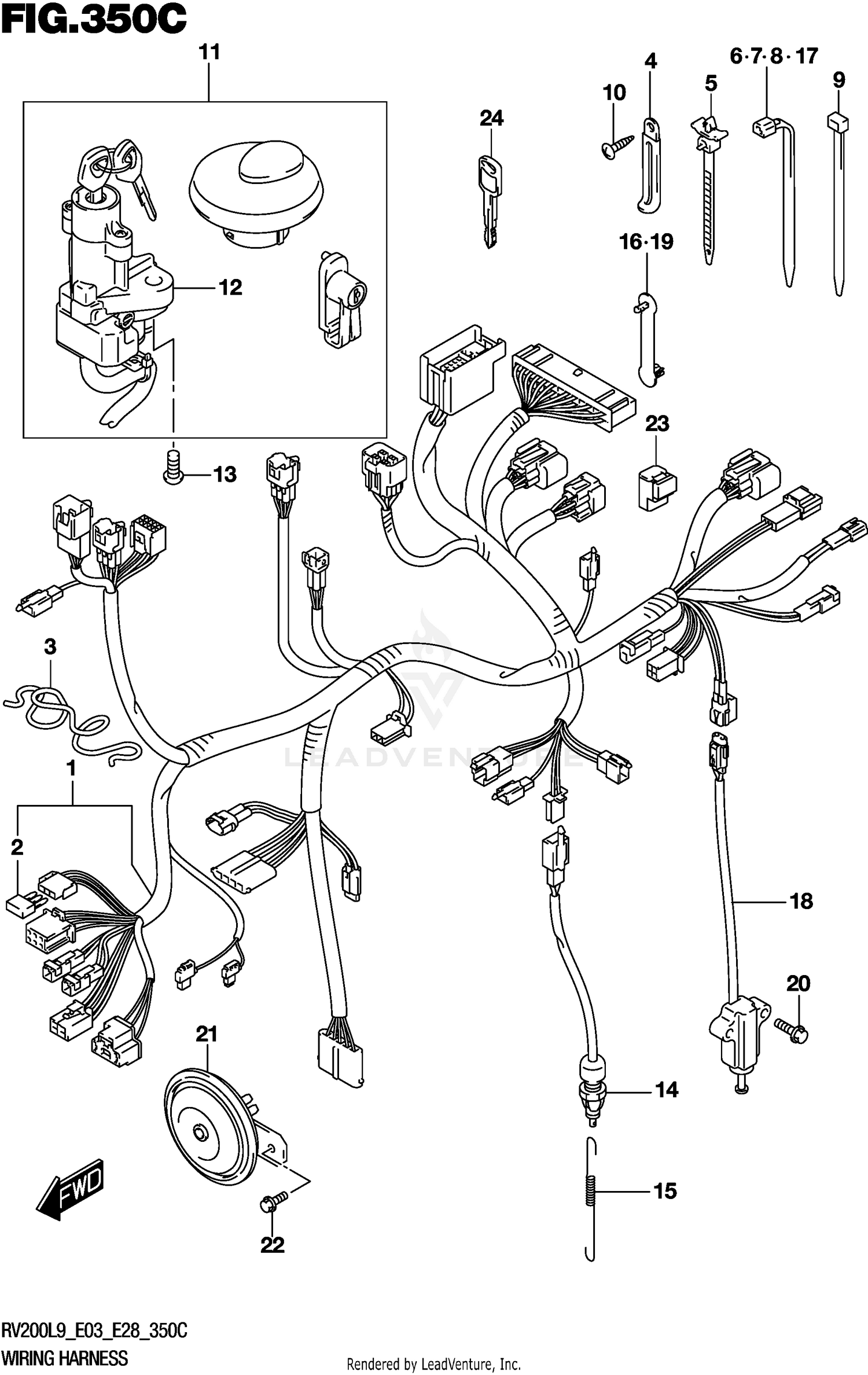 WIRING HARNESS (RV200L9 E33)