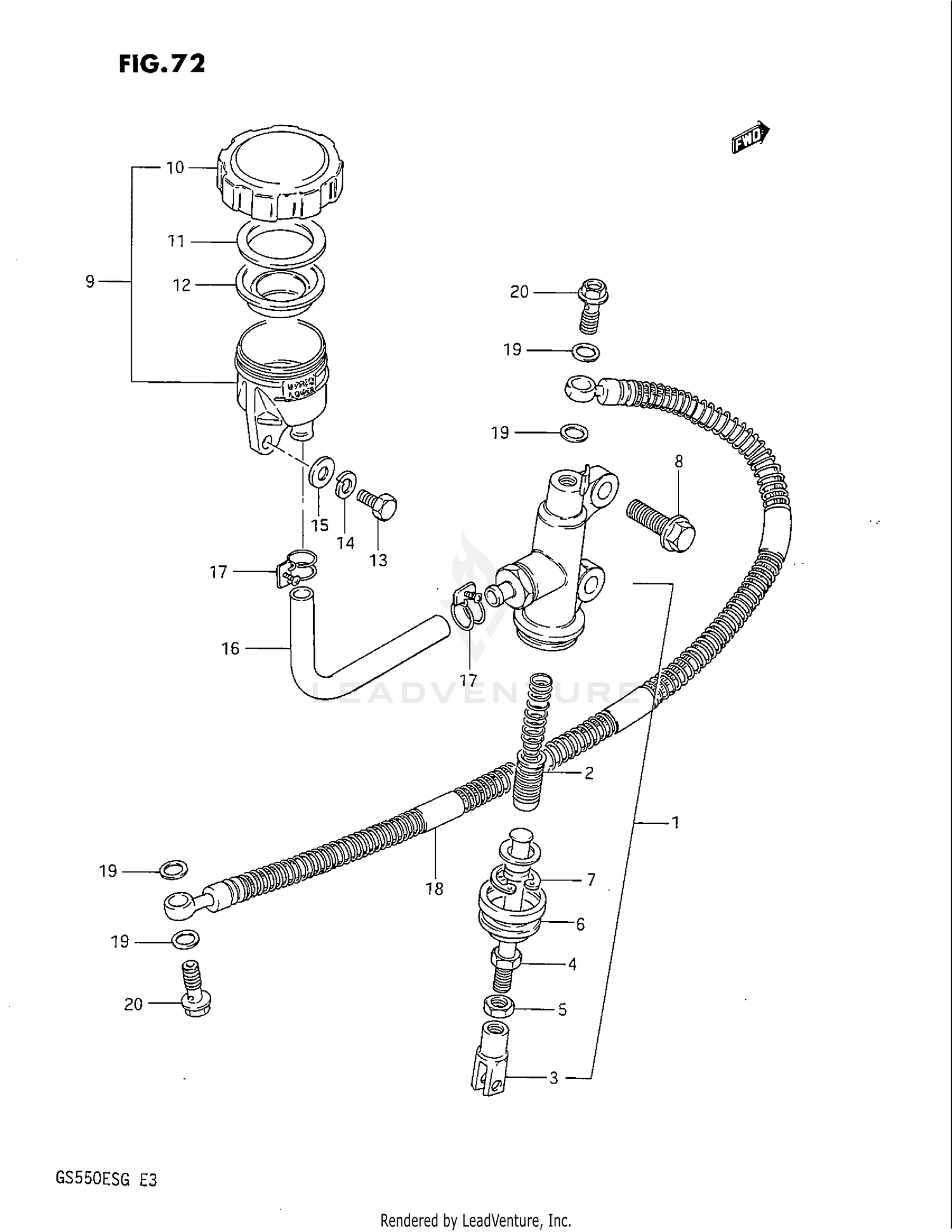 REAR MASTER CYLINDER