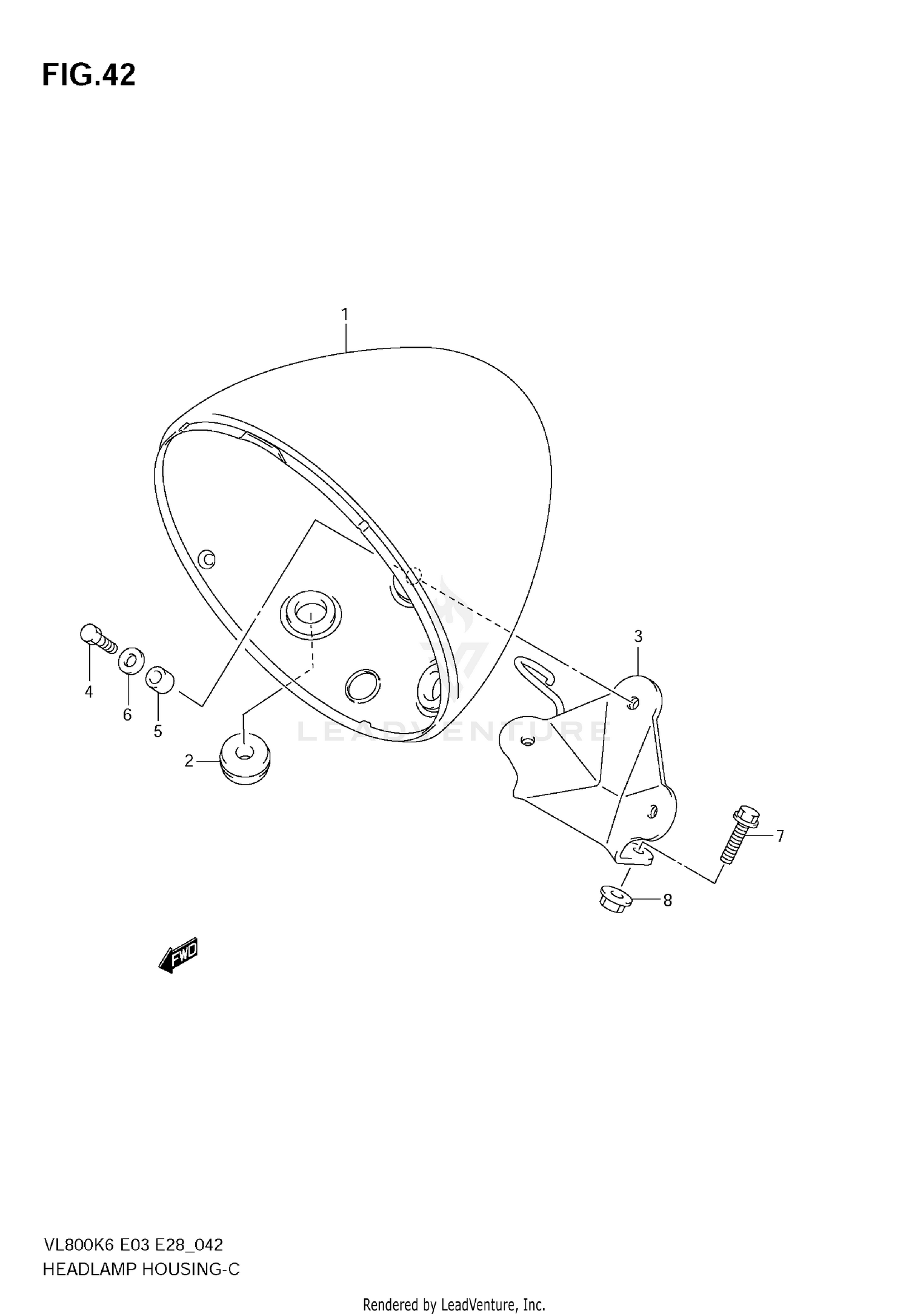HEADLAMP HOUSING