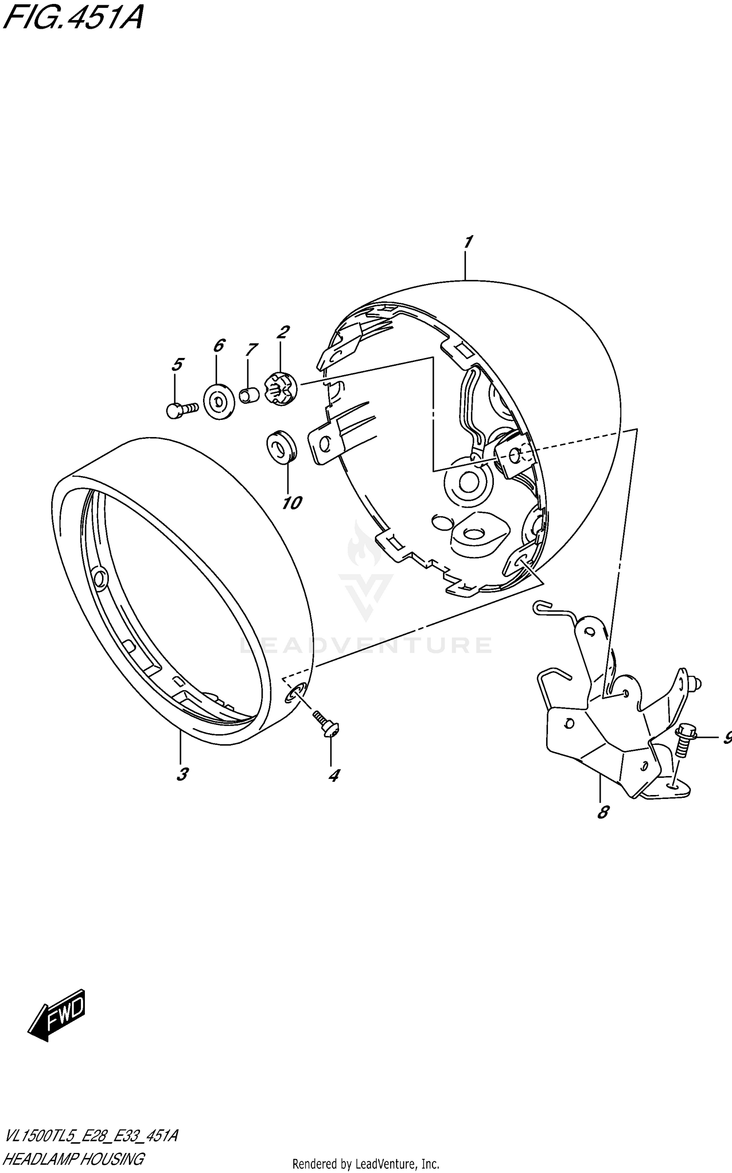 HEADLAMP HOUSING