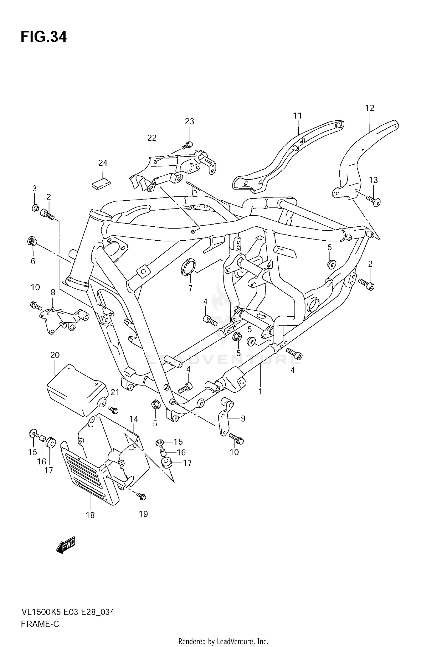 LEFT HANDLE LEVER (DR-Z400SL3 E03)