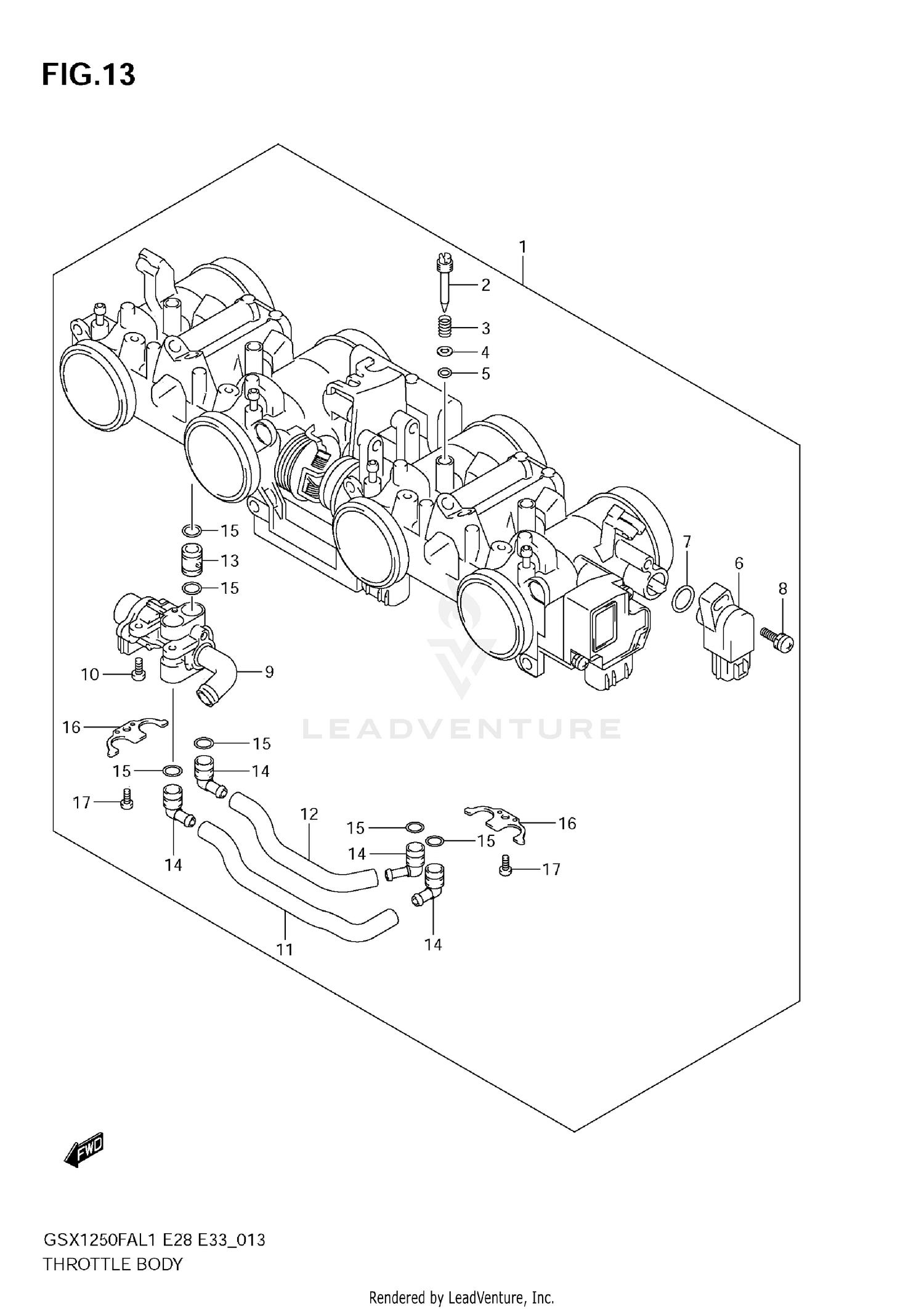 REAR CUSHION LEVER (DR200SL7 E28)
