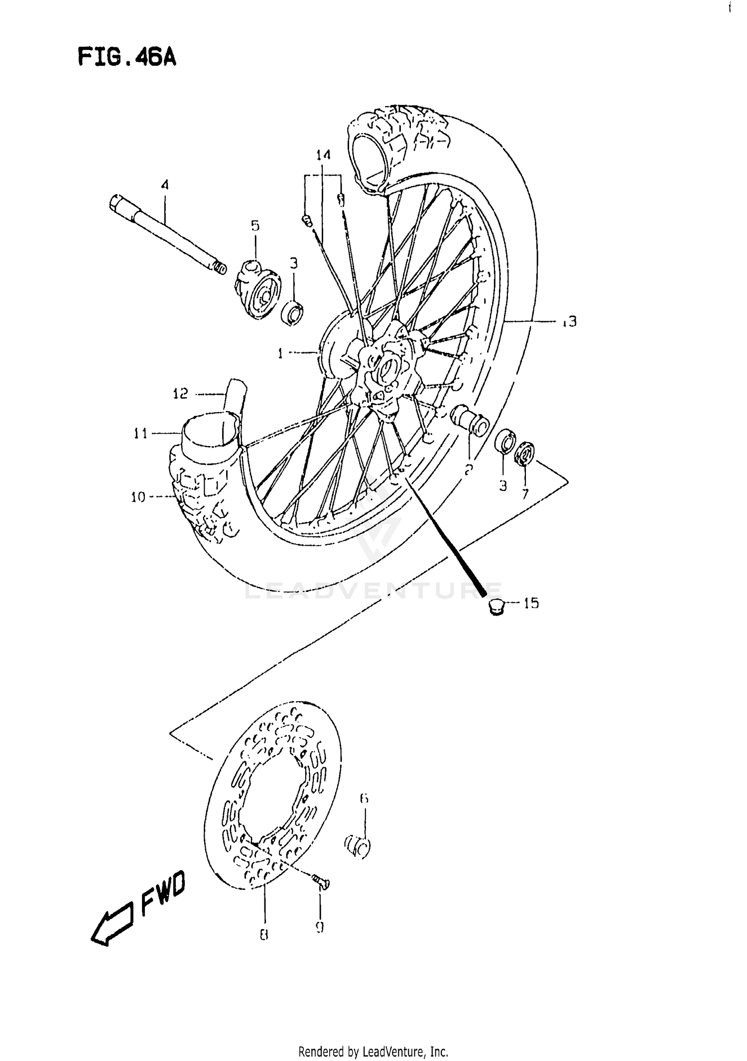 FRONT WHEEL (MODEL W/X)