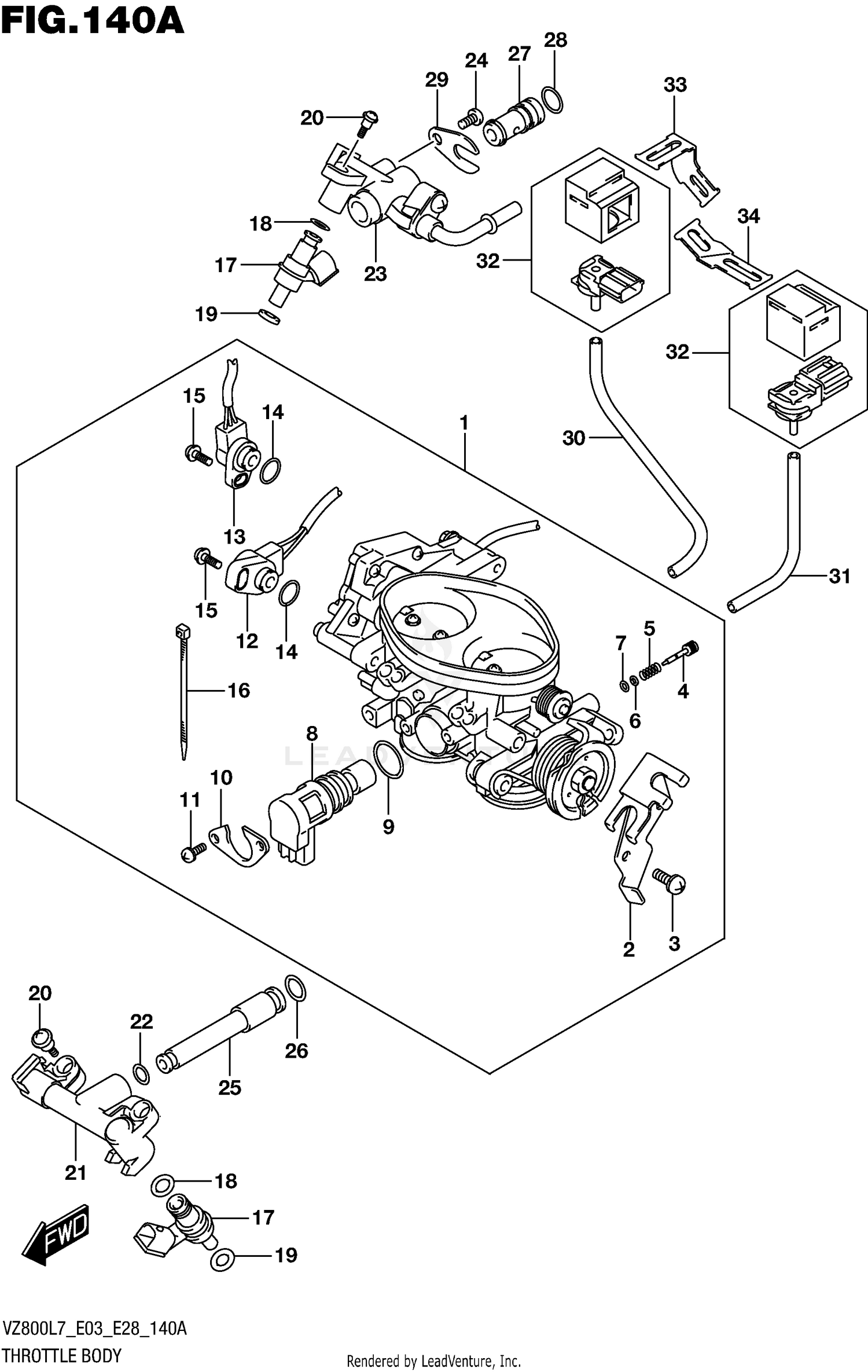 THROTTLE BODY (VZ800L7 E03)