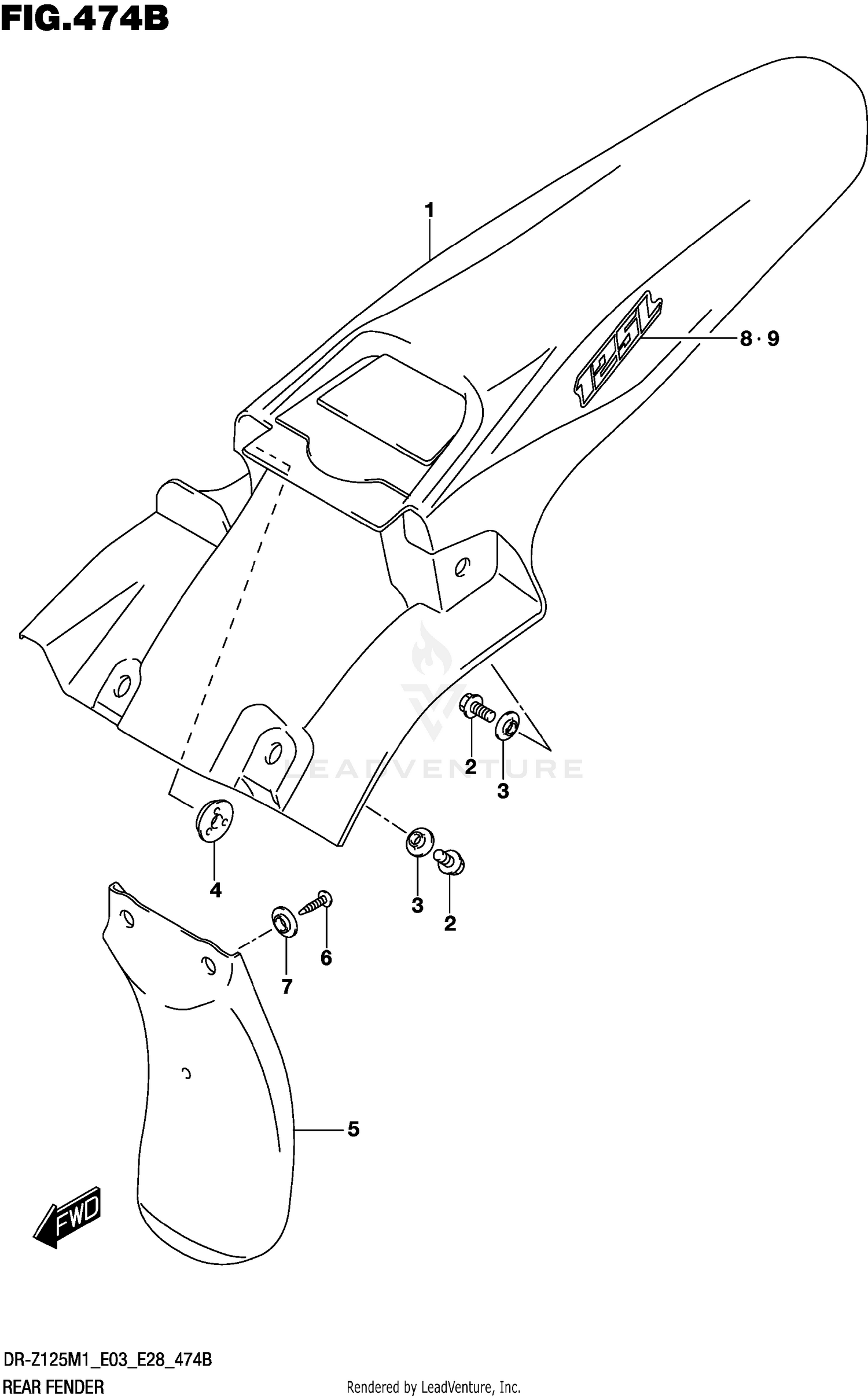 REAR FENDER (E03)