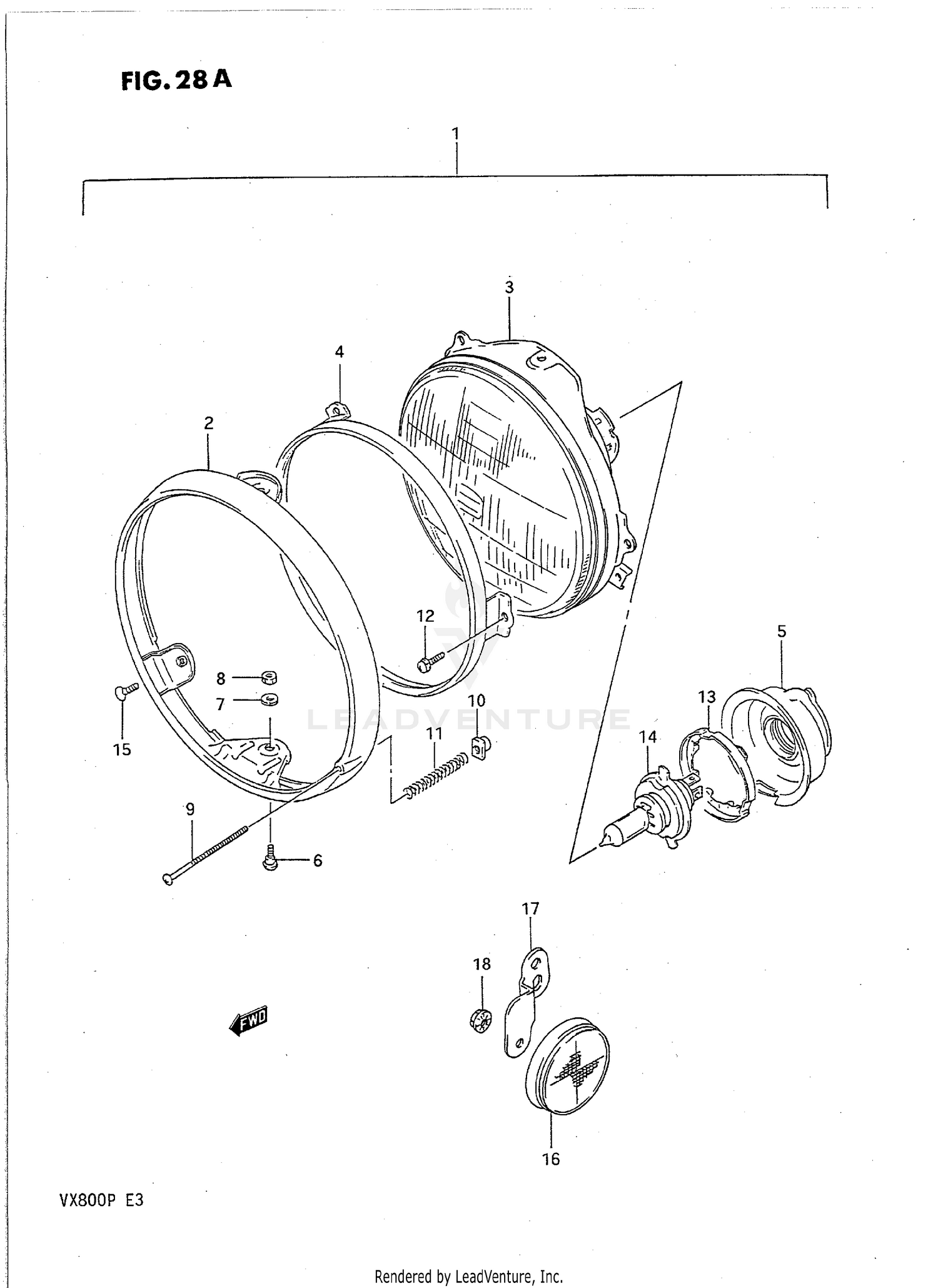 HEADLAMP (MODEL P)