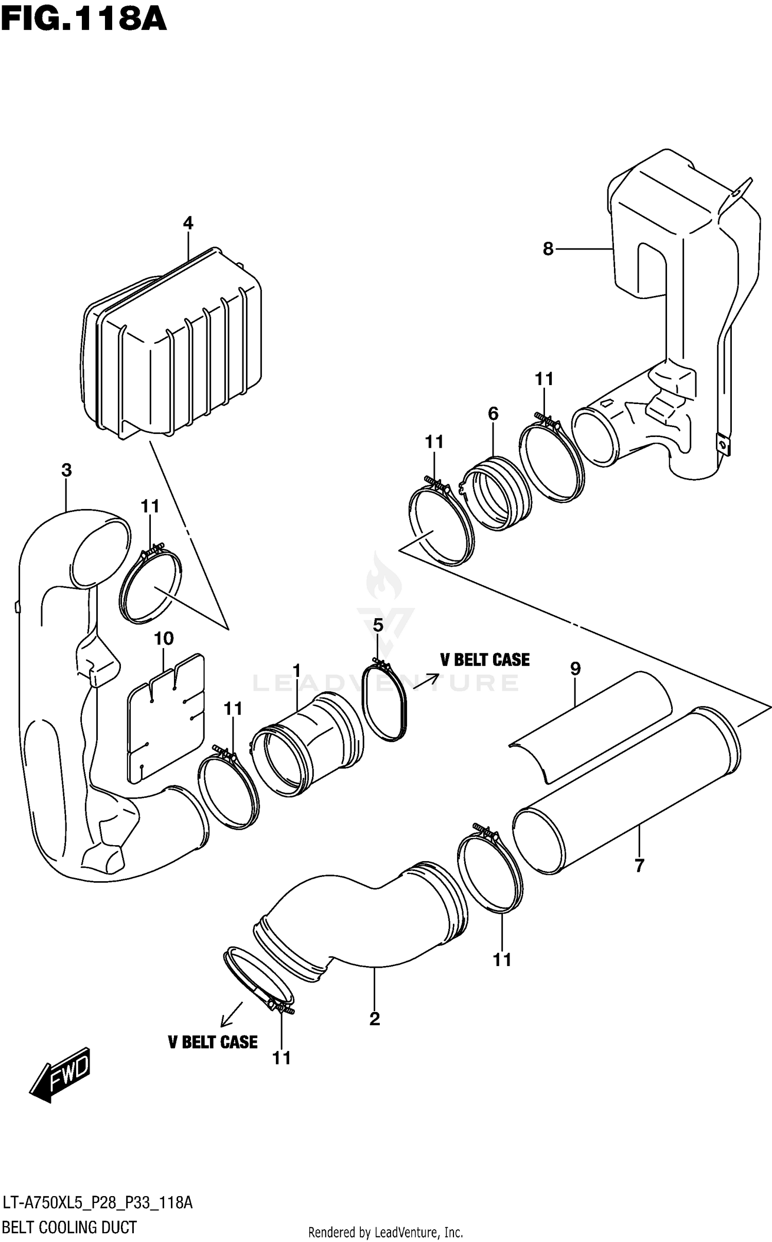 BELT COOLING DUCT