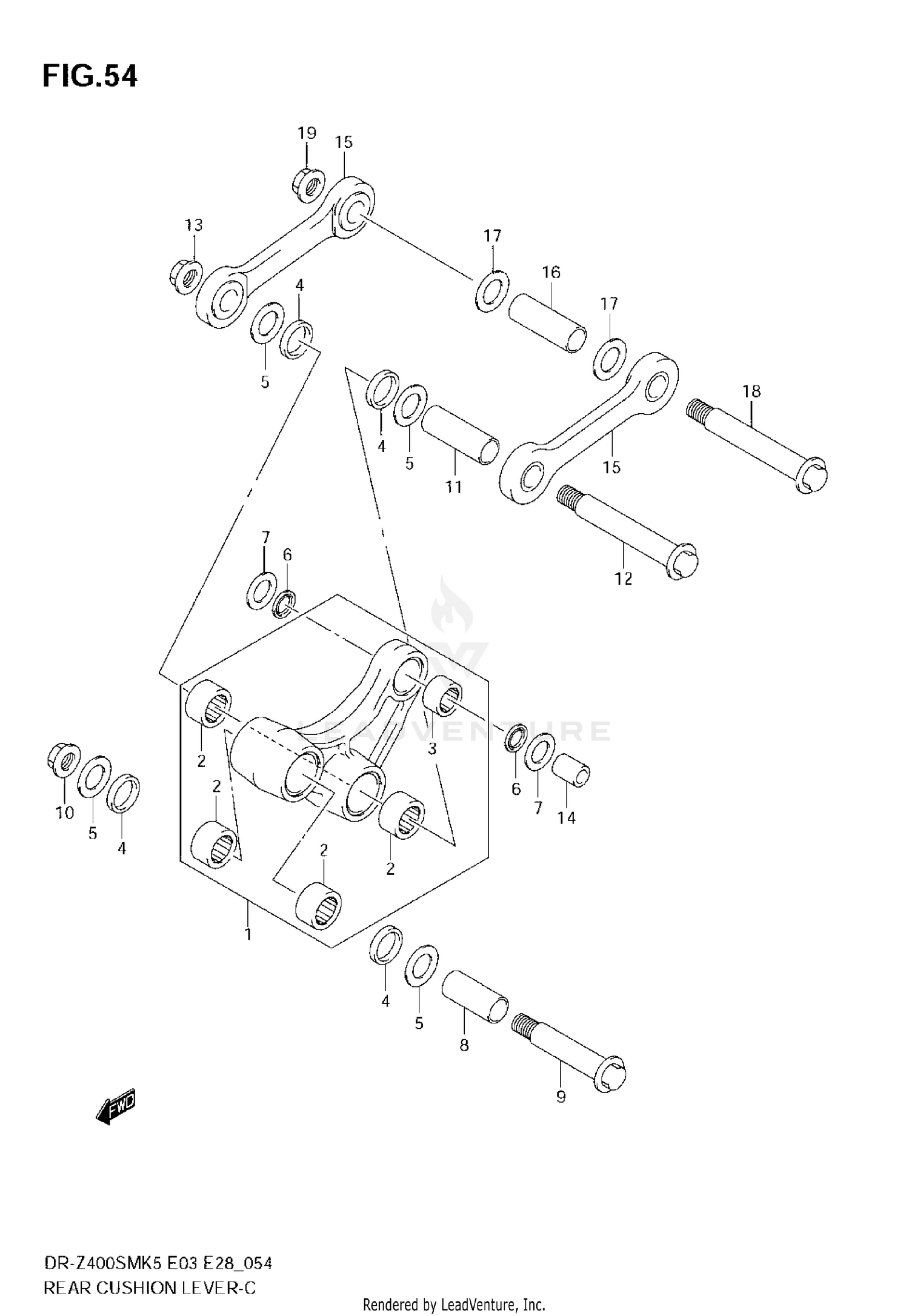 REAR CUSHION LEVER