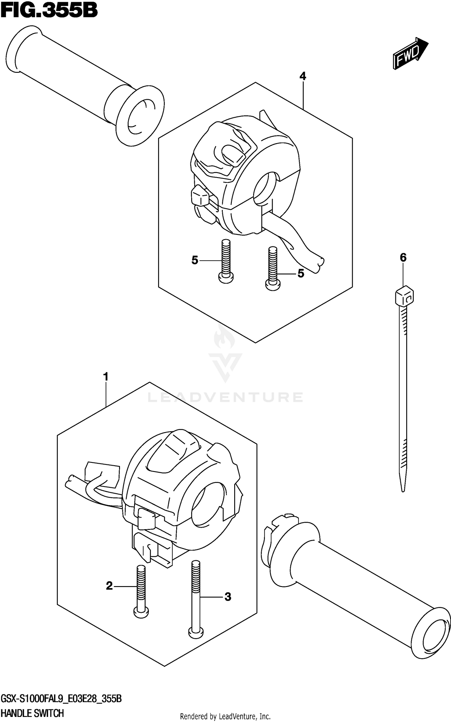 HANDLE SWITCH (GSX-S1000FAL9 E28)