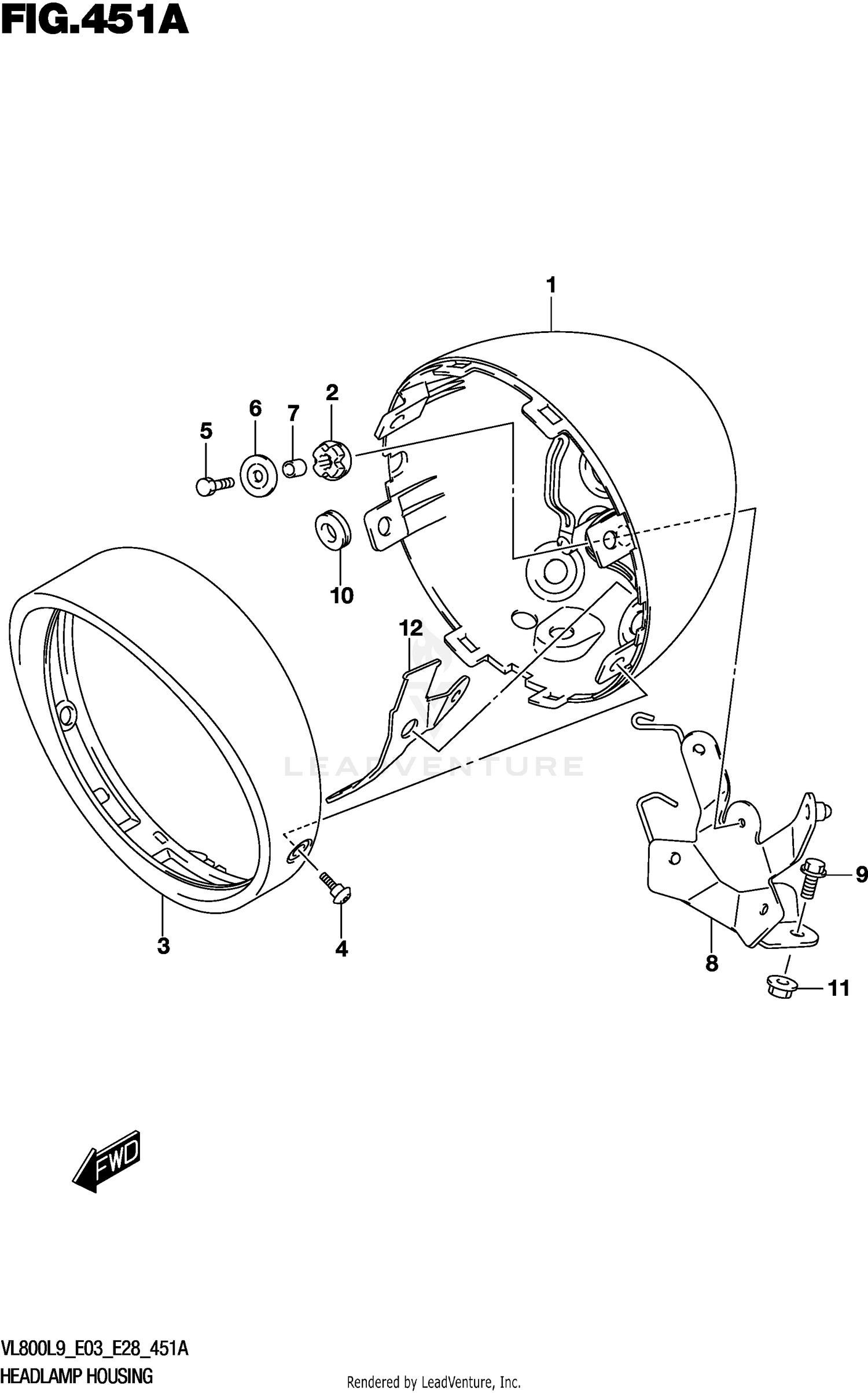 HEADLAMP HOUSING