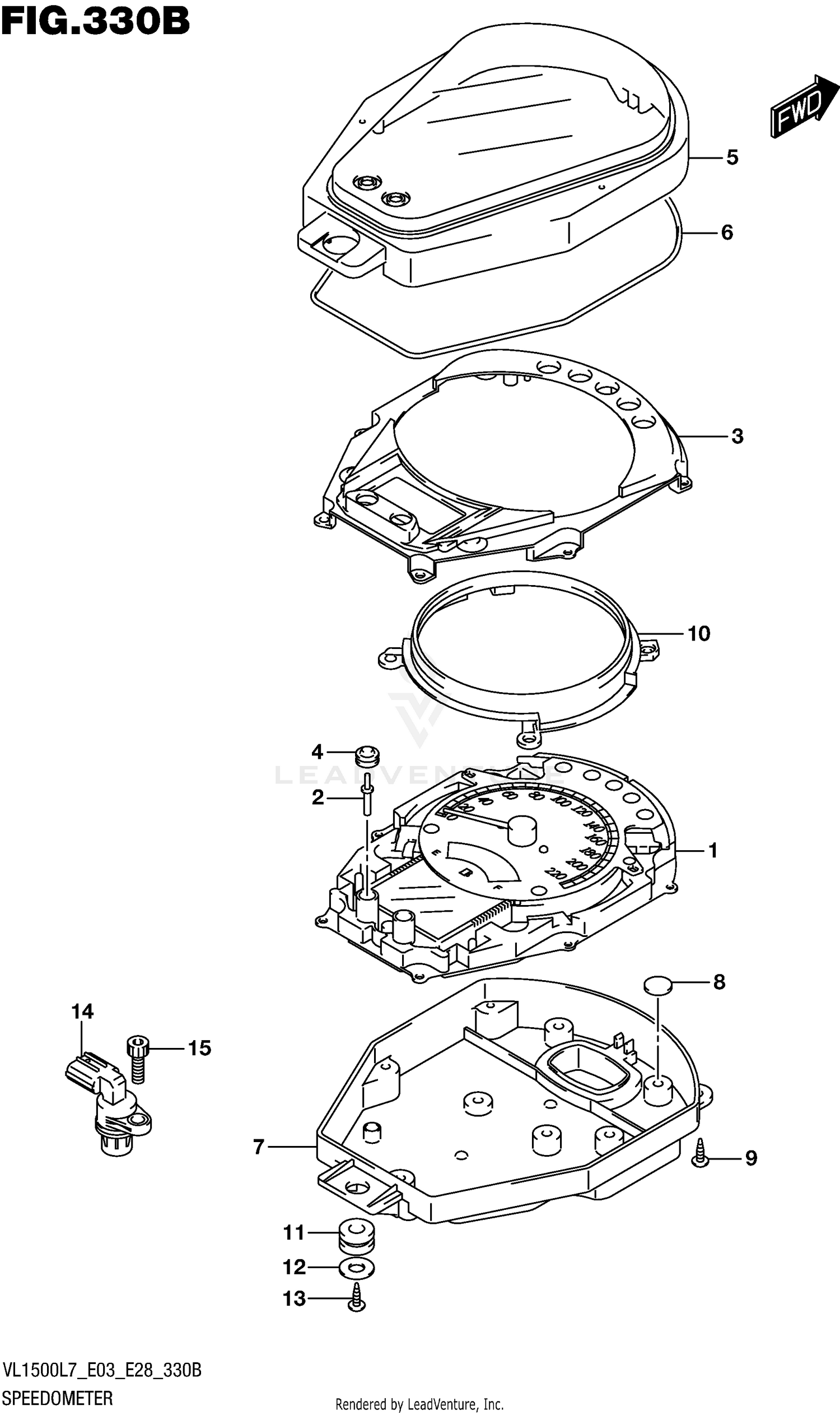 SPEEDOMETER (VL1500BL7 E28)