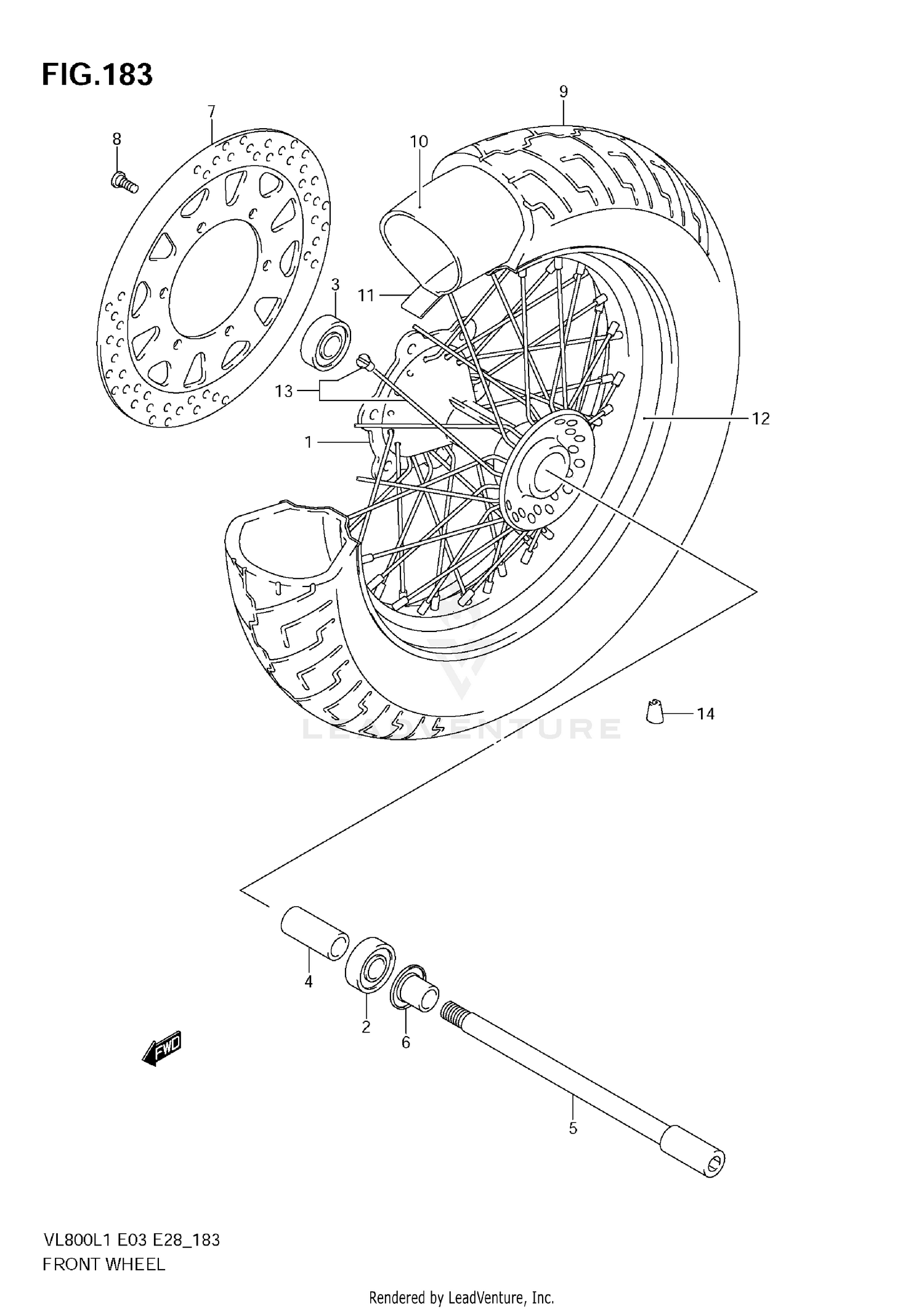 FRONT FENDER (VL800L9 E33)