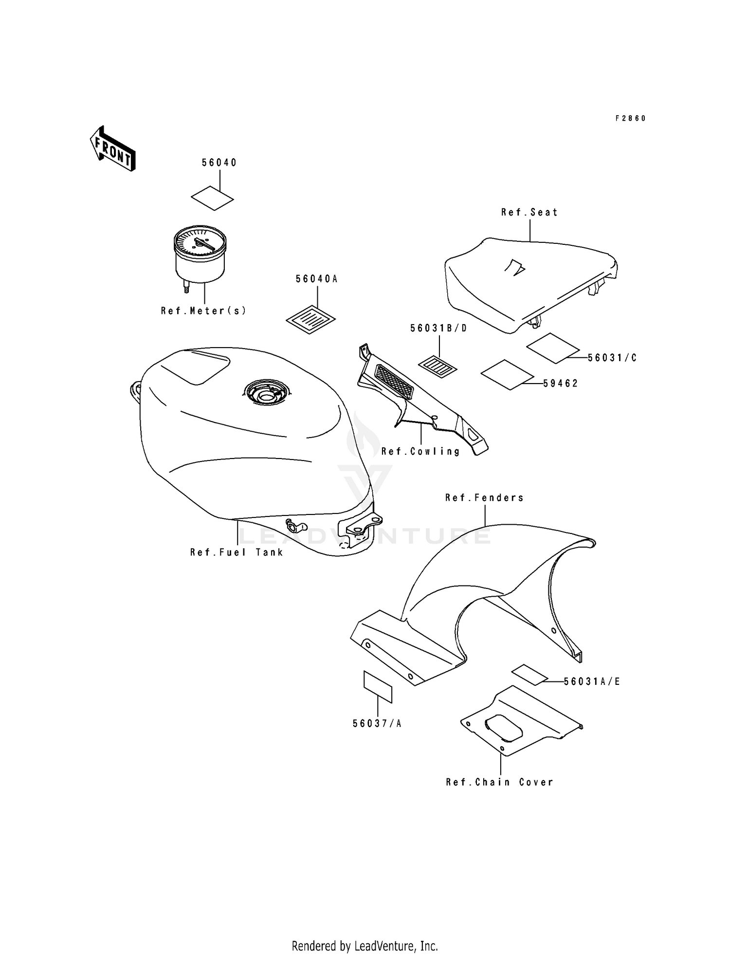 FRONT FENDER (MODEL K1)