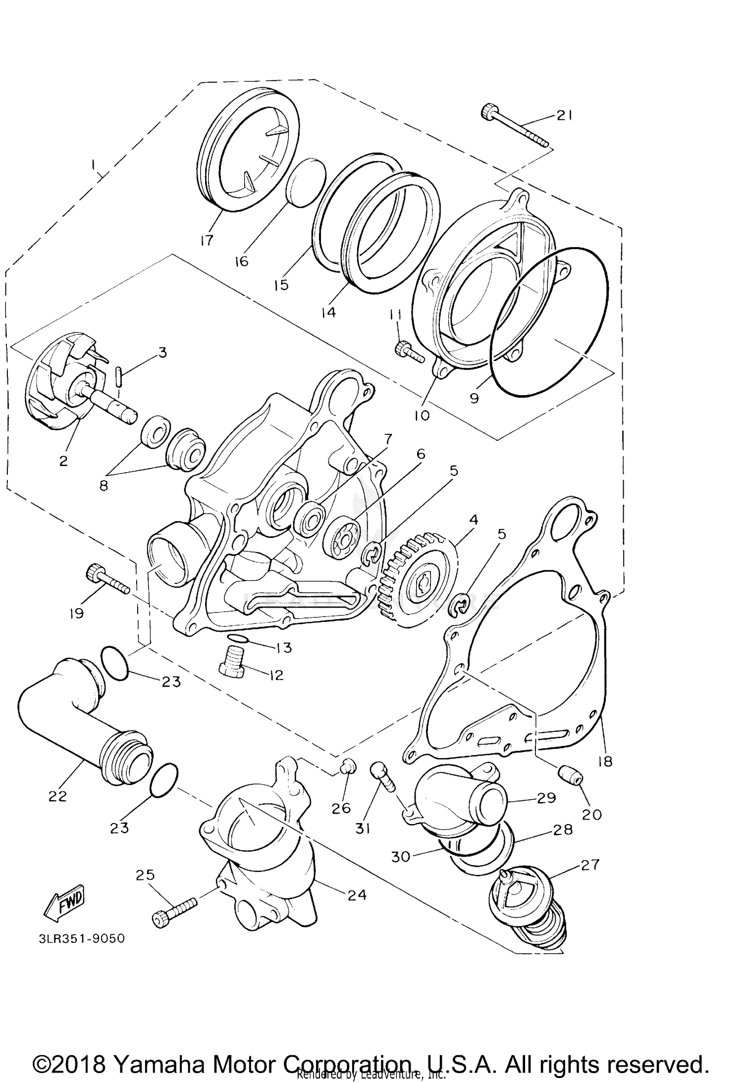 FRONT CALIPER (MODEL H/J)