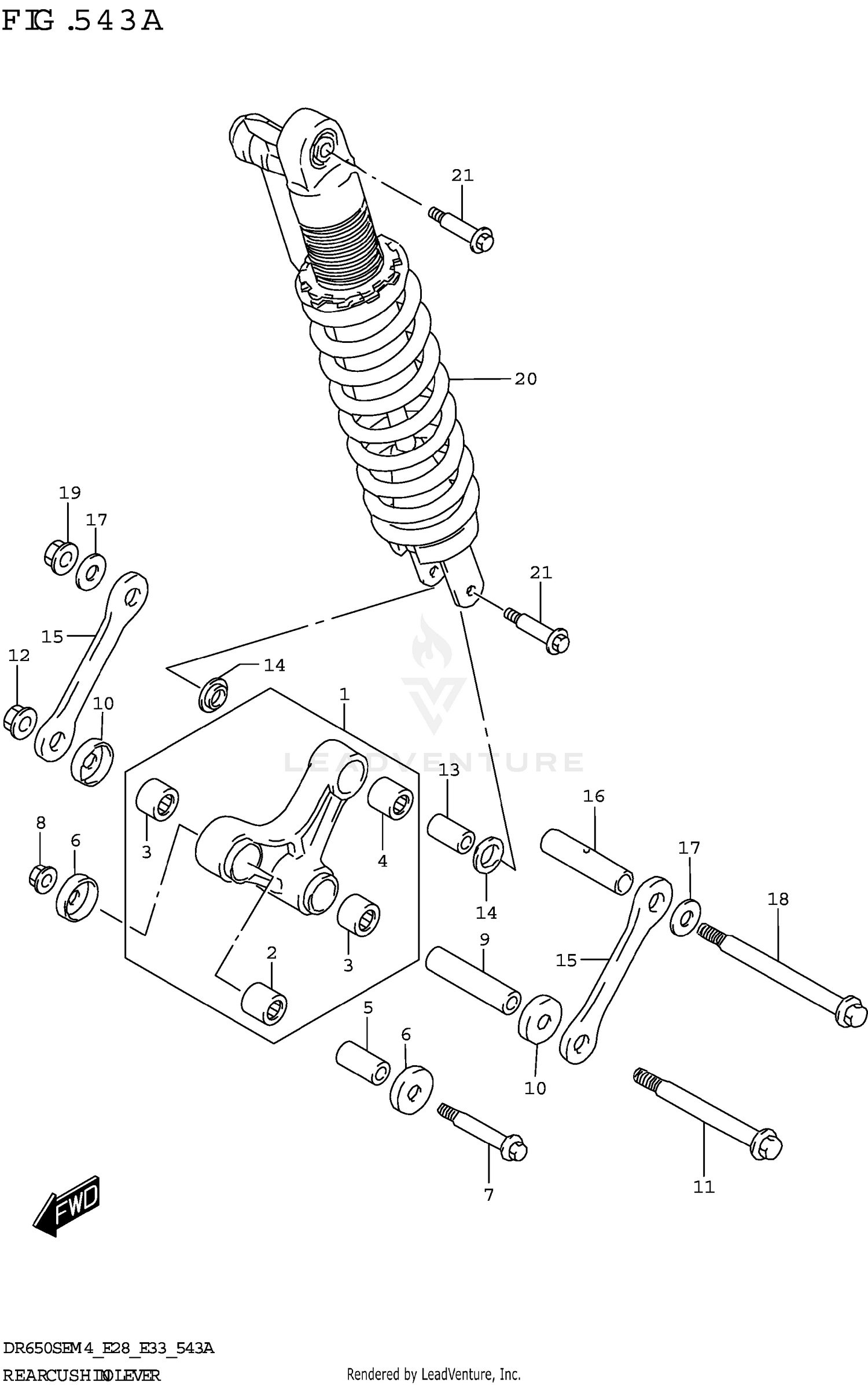 REAR CUSHION LEVER