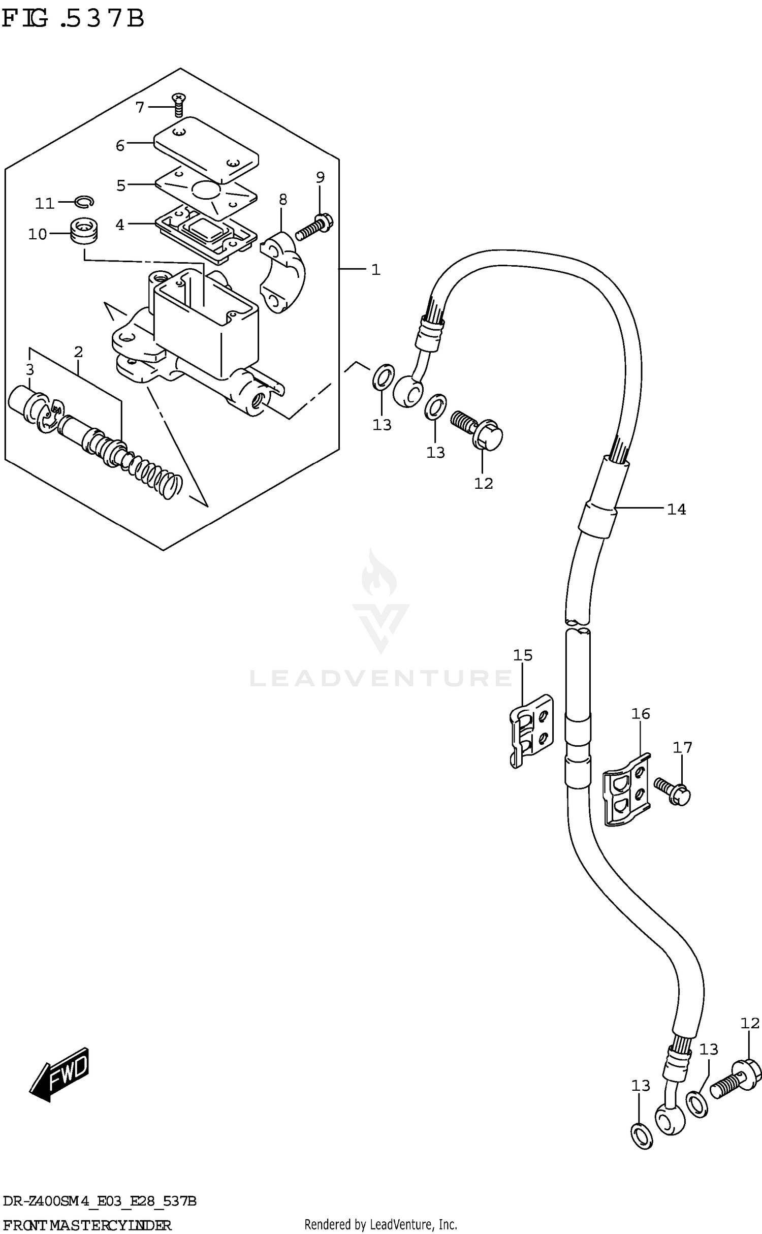 FRONT MASTER CYLINDER (DR-Z400SM)